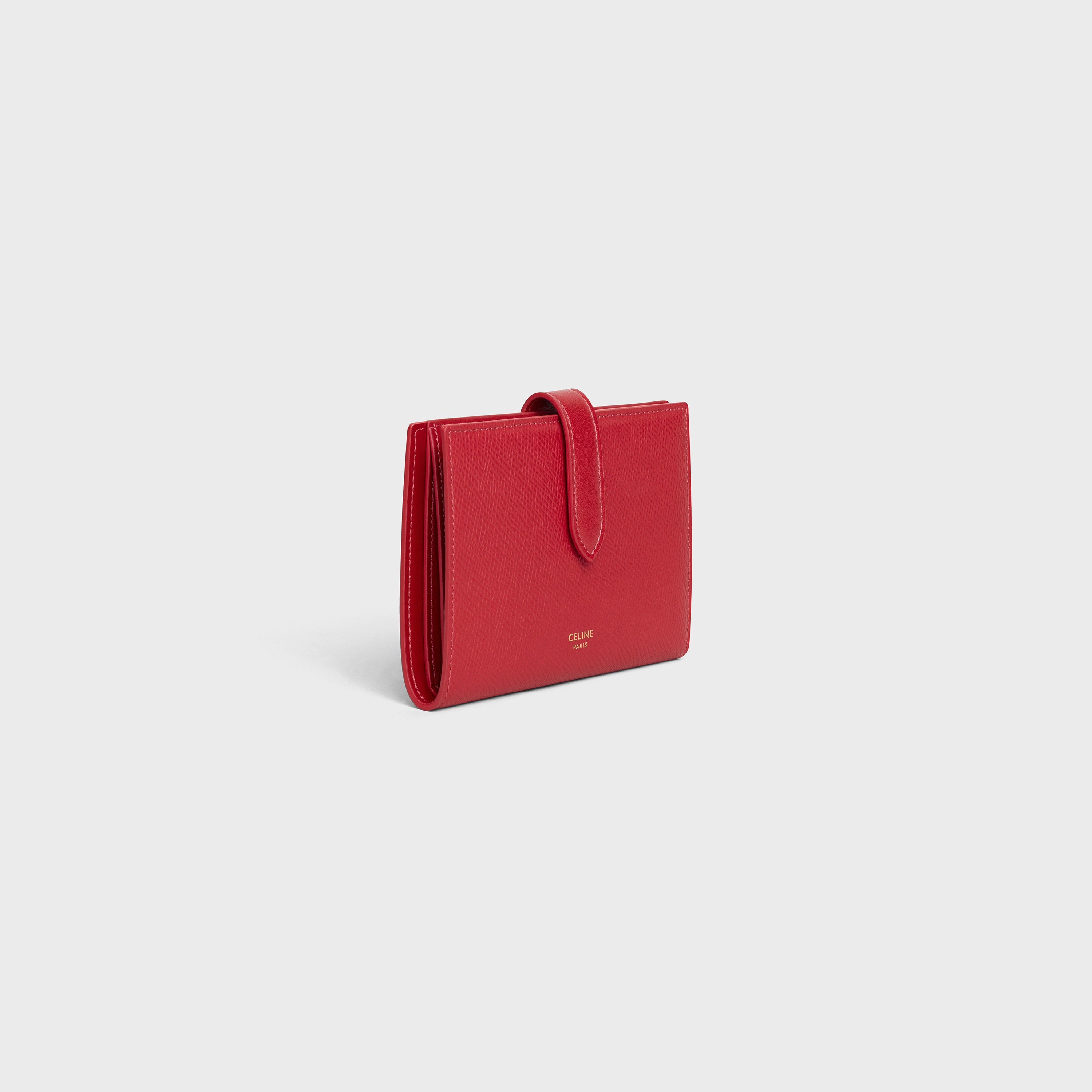 MEDIUM STRAP WALLET IN GRAINED CALFSKIN - 2