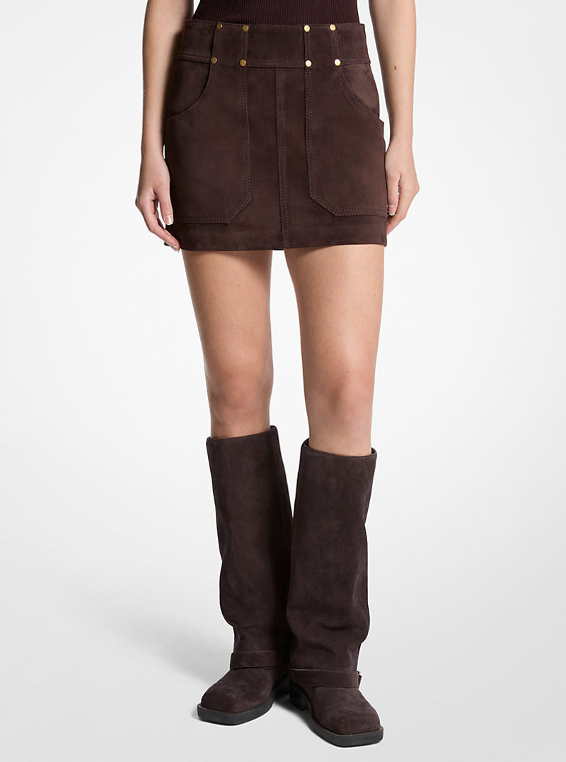 Suede Mini Skirt 1