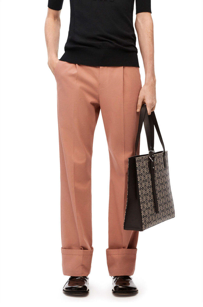 Loewe Buckle Horizontal tote in Anagram jacquard and calfskin outlook