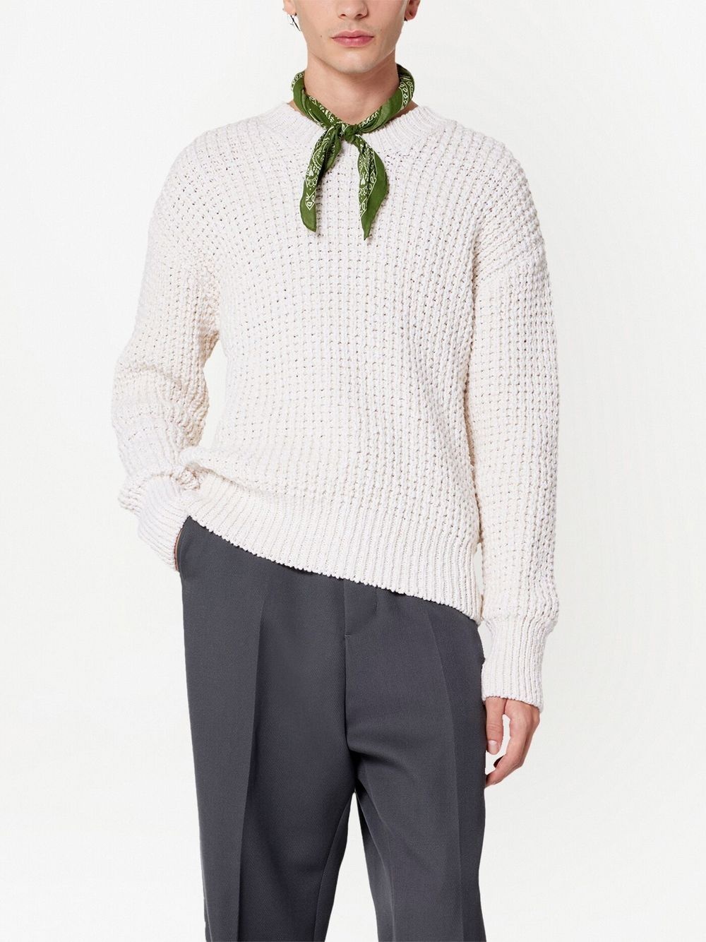 crew-neck knit jumper - 4