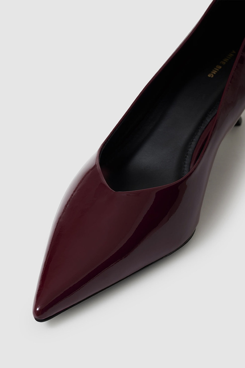Hilda Pumps - Dark Red Patent 5