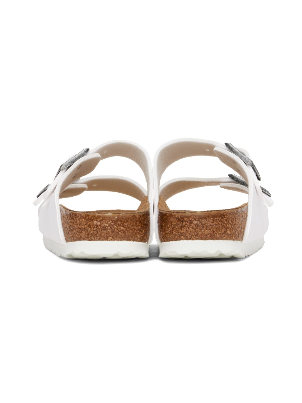 White Narrow Arizona Sandals - 2