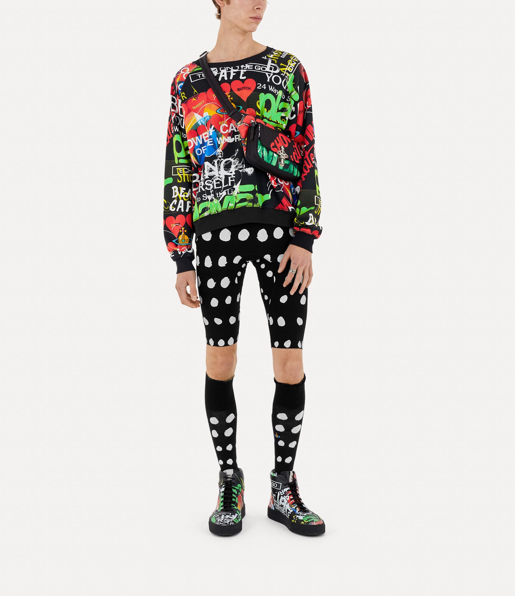 Vivienne Westwood｜ (RAGLAN SWEATSHIRT (3I010004 J008P C Vivienne Westwood RAGLAN SWEATSHIRT | REVERSIBLE