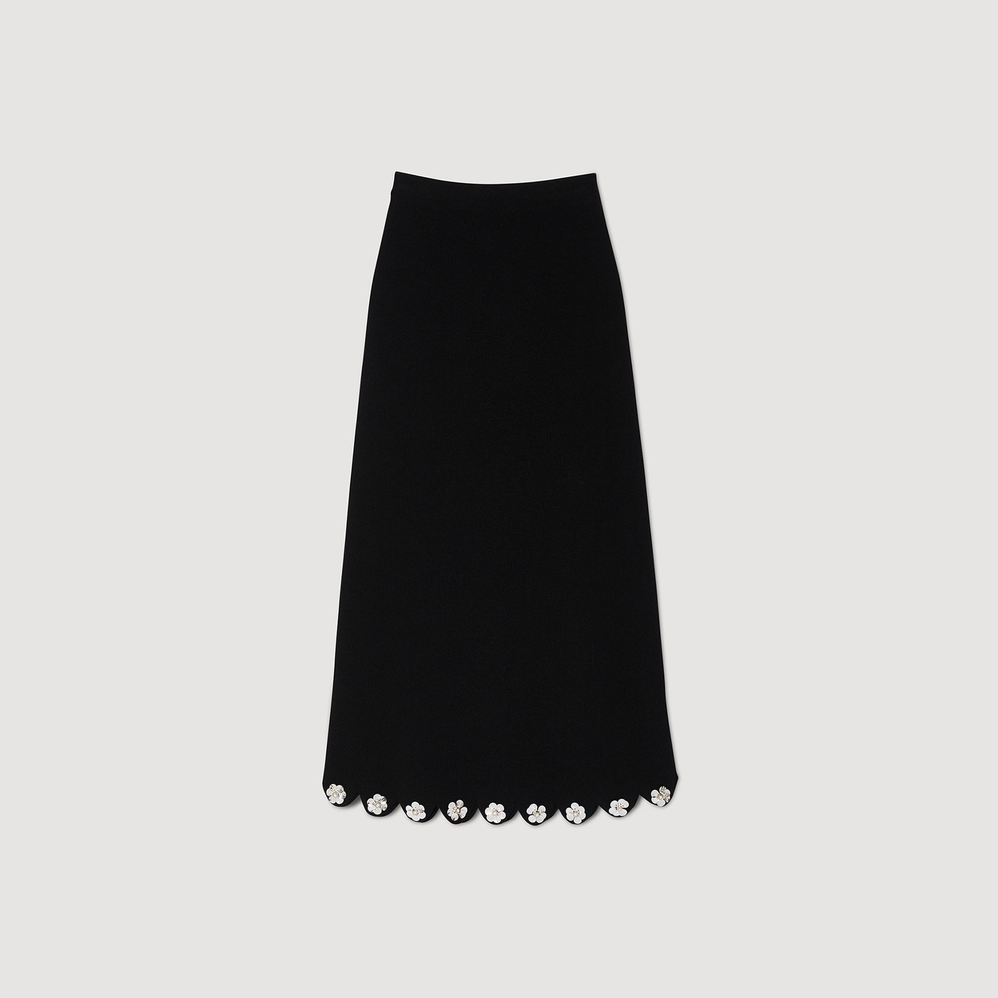 LONG KNIT SKIRT - 1