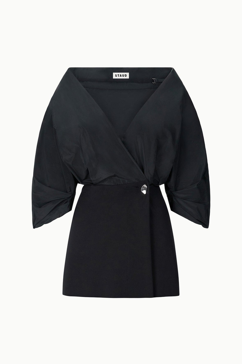 STAUD ORION MINI DRESS BLACK 6