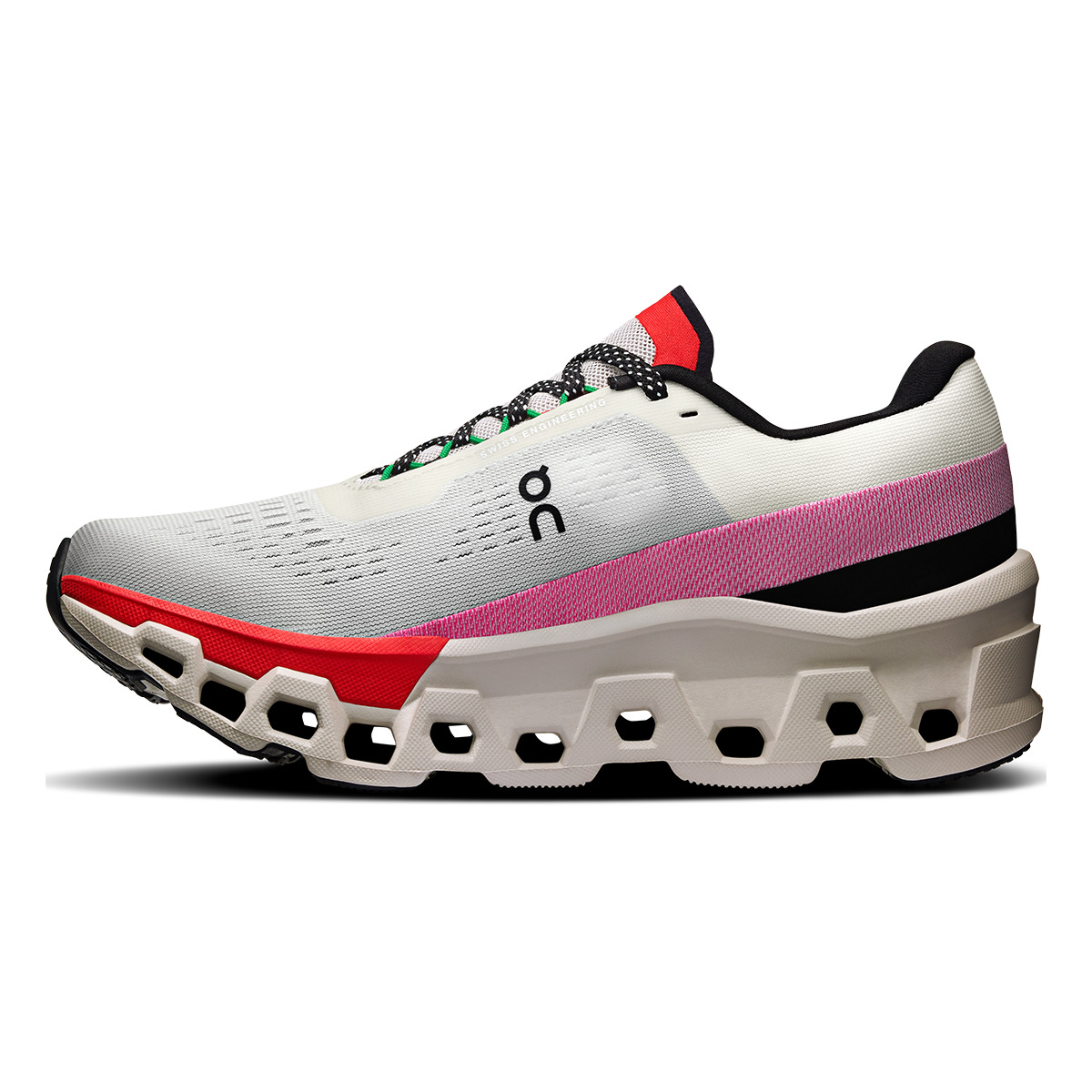 ON Cloudmonster 2 - Ivory - Red - 2