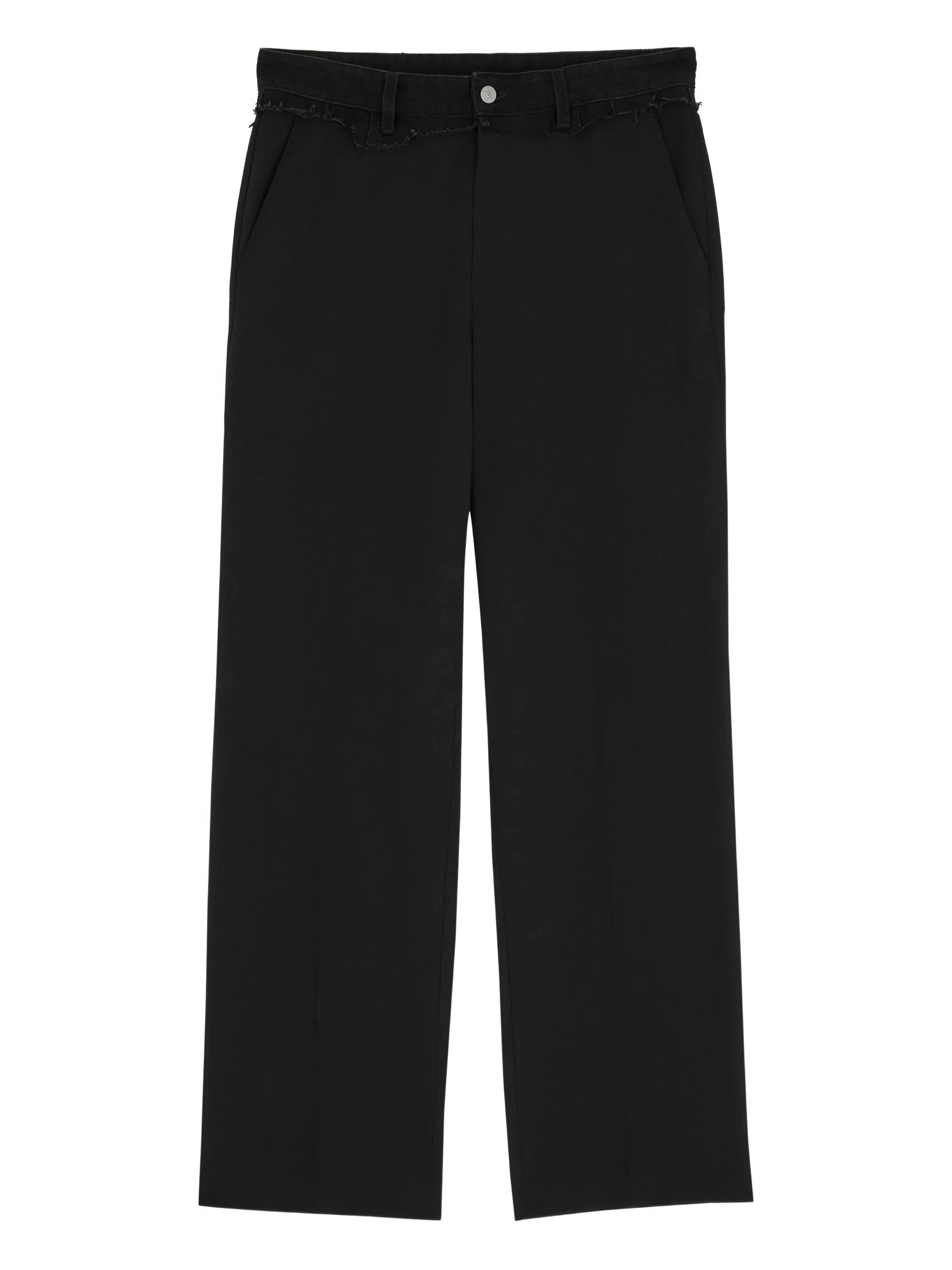 Mm6 Maison Margiela Frayed-waistband Trousers - 1