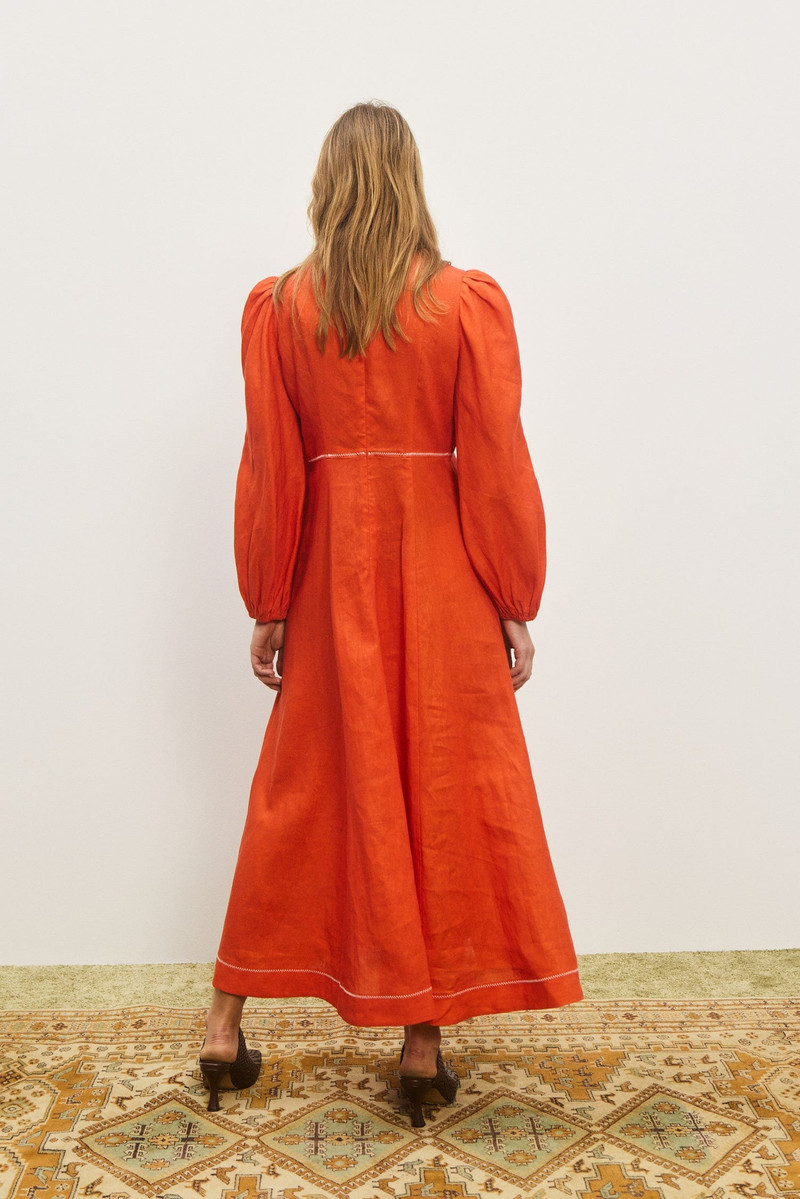 Contessa Long Sleeve Midi Dress 4