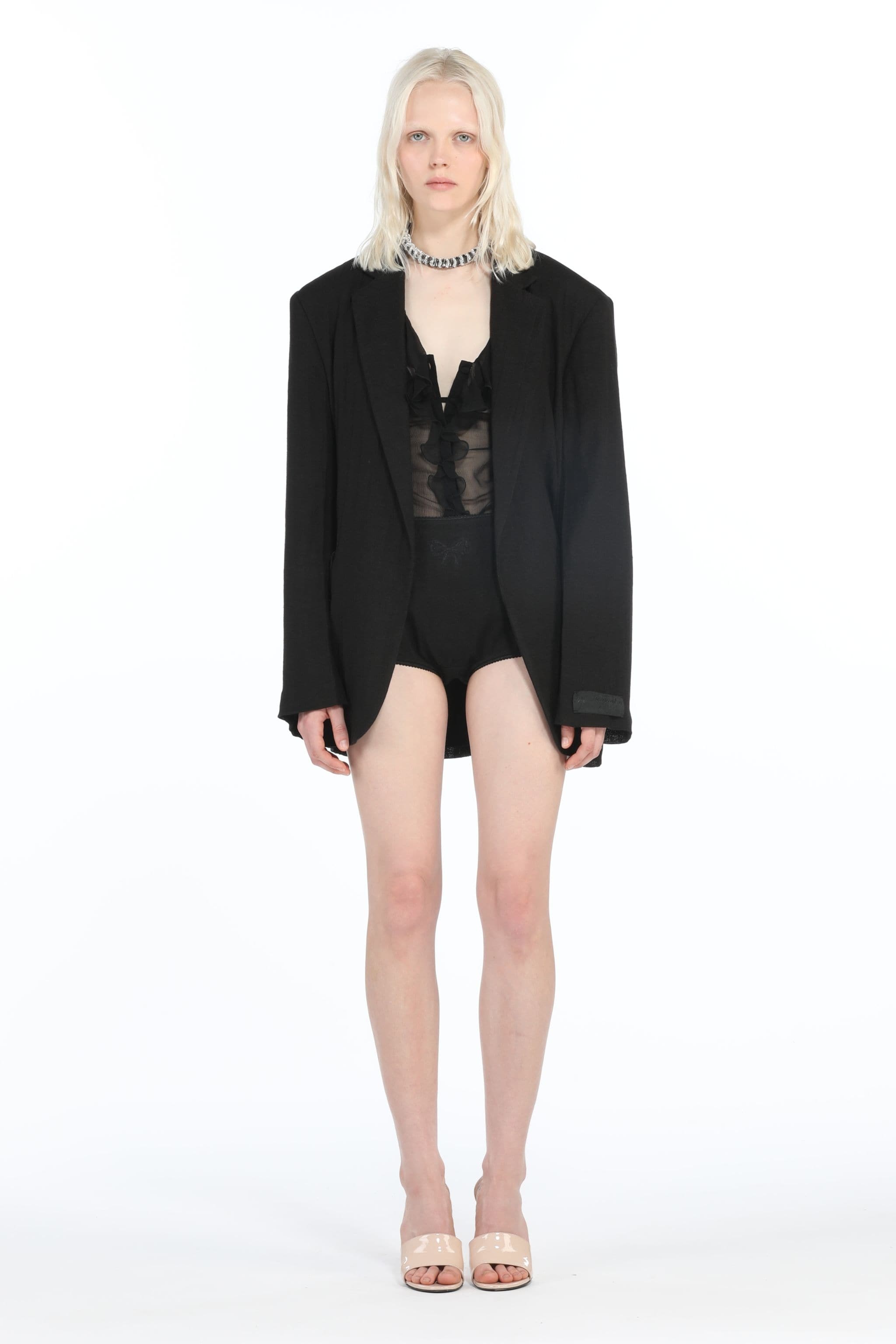 OVERSIZED SINGLE-BREASTED BLAZER - 4