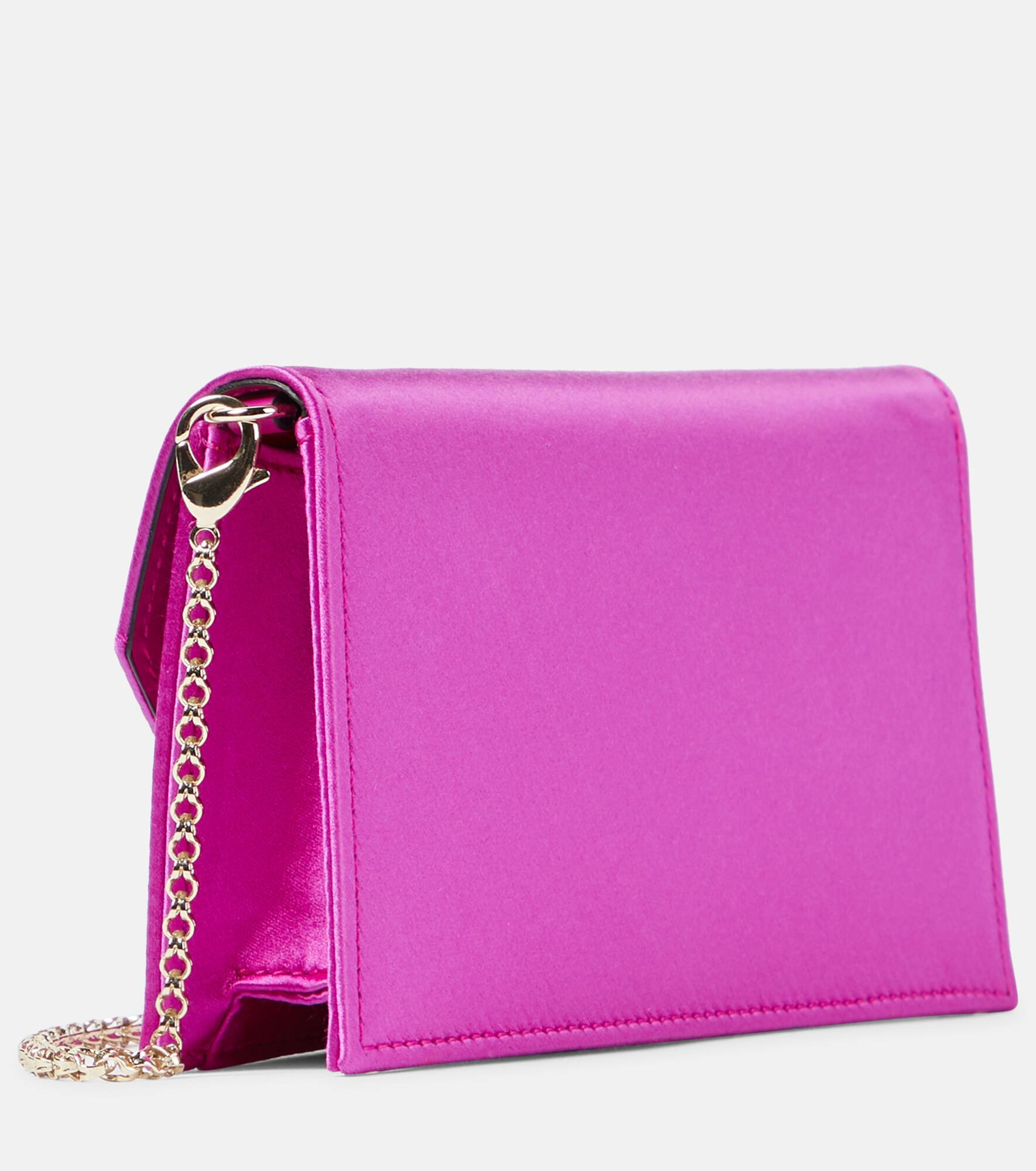 Loubi54 satin clutch - 4