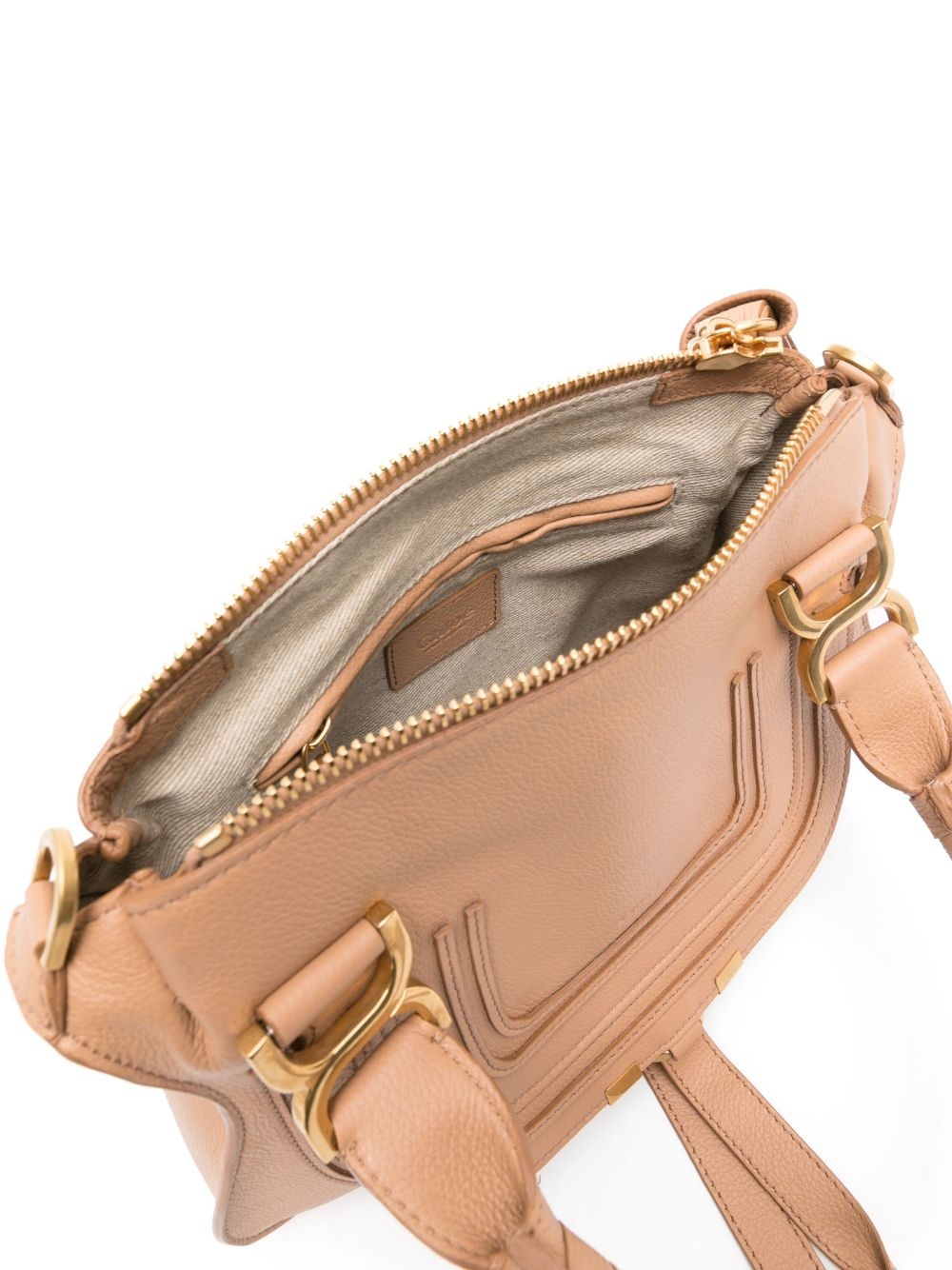 small Marcie leather tote bag - 5