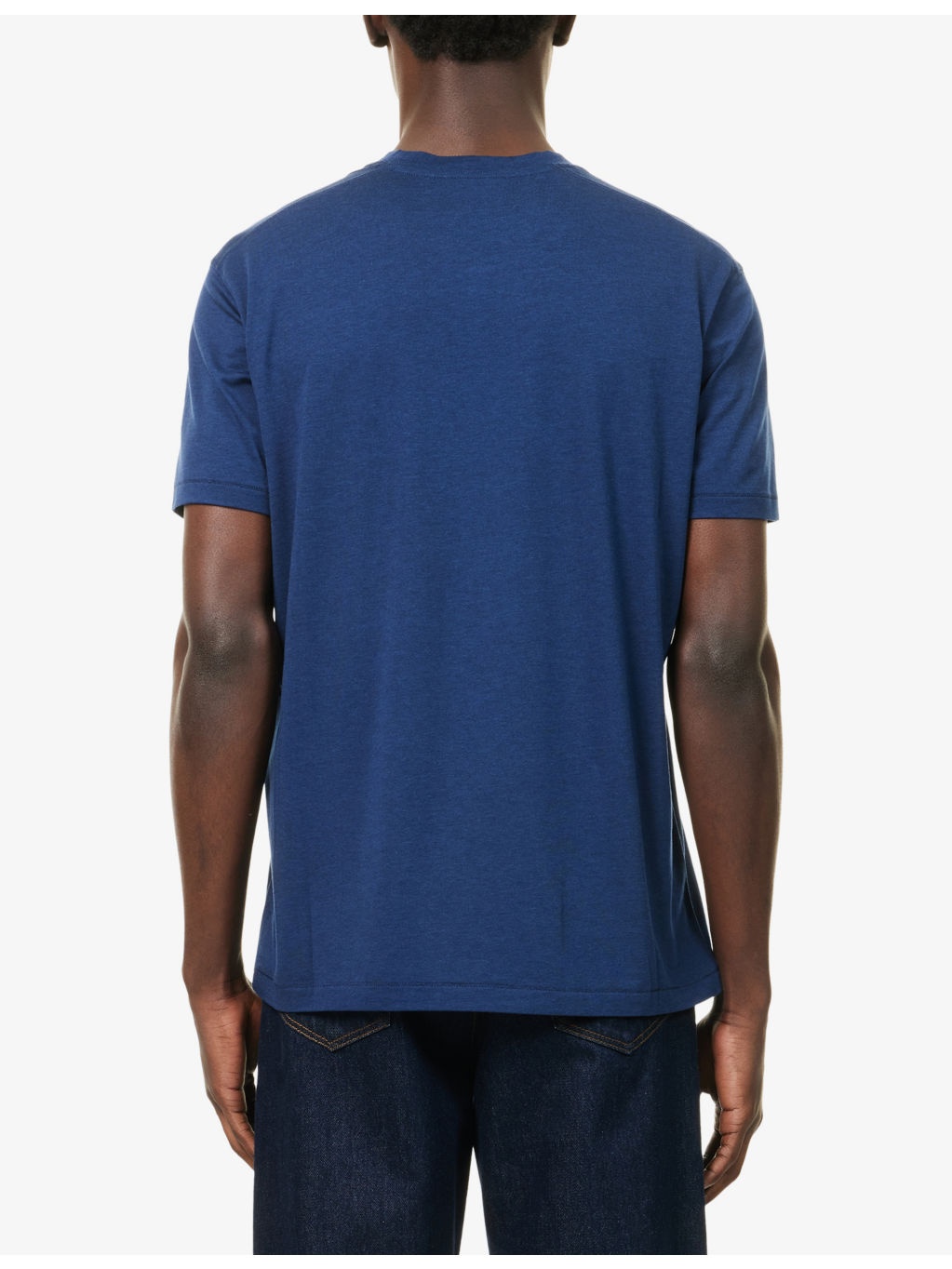 Crewneck Regular-Fit Cotton-Blend T-Shirt - 4