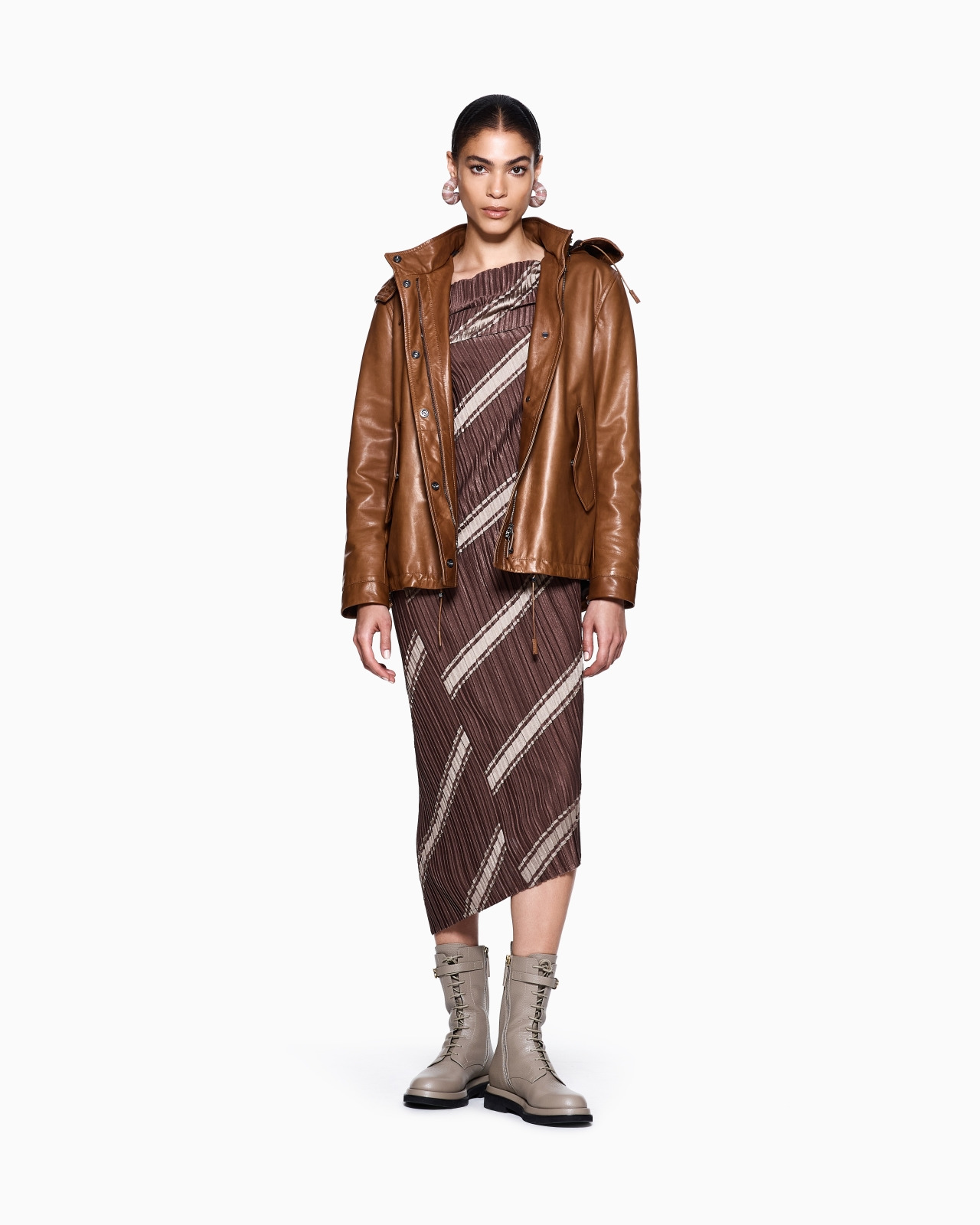 ASV HOODED, NAPPA-LEATHER BLOUSON - 2