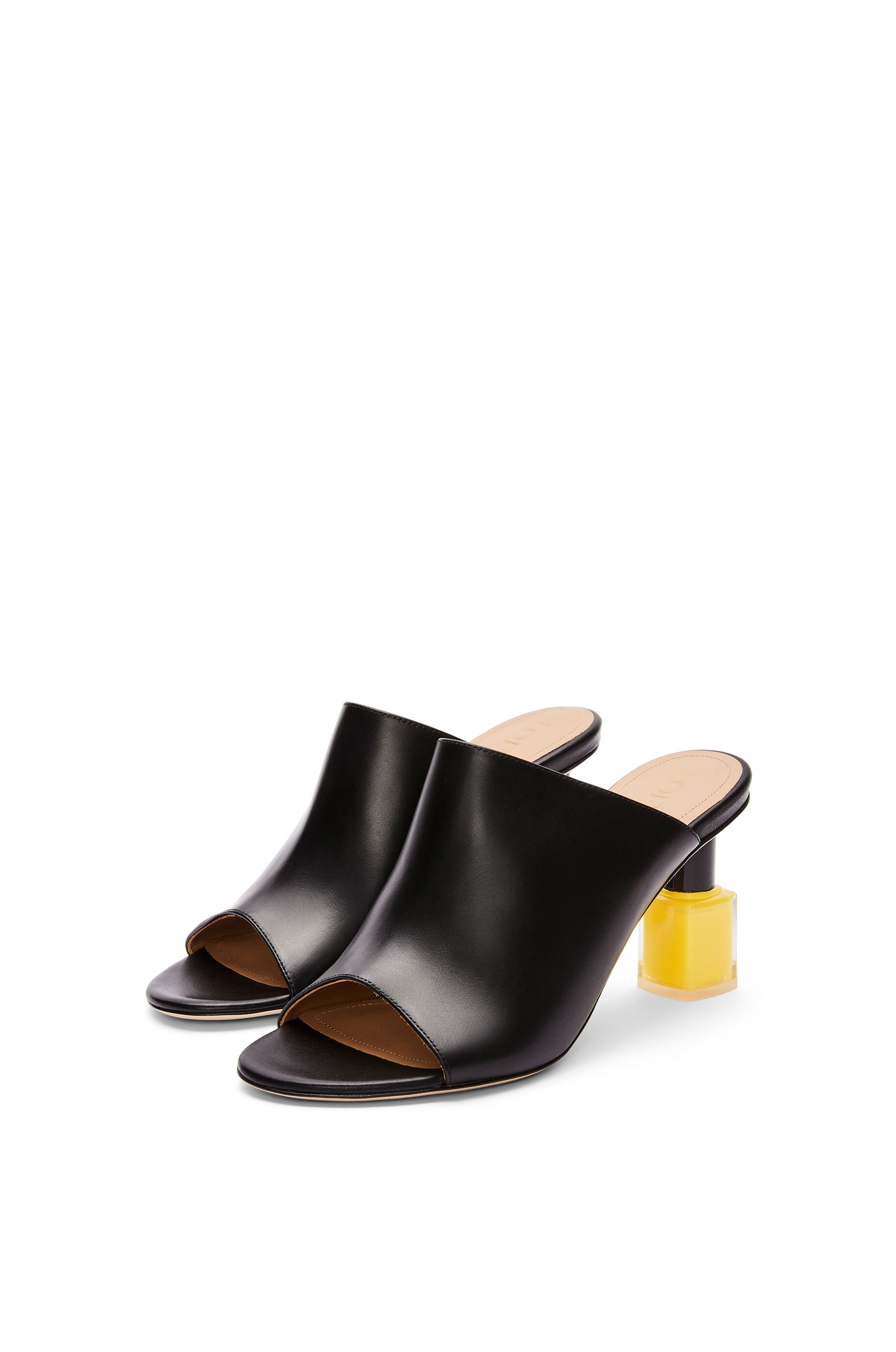 Nail polish mule in calfskin - 2