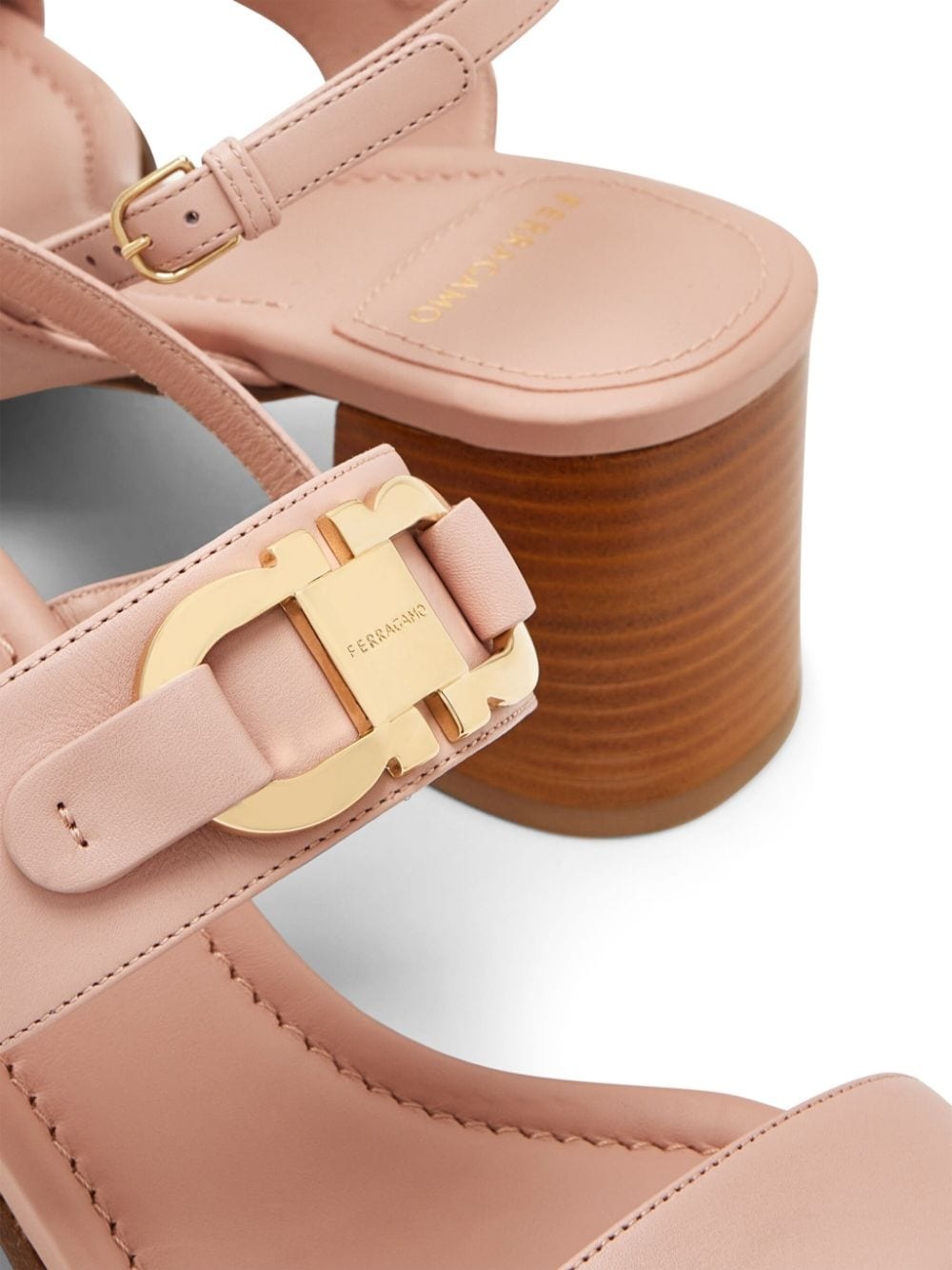 Gancini-buckle 55mm leather sandals - 4