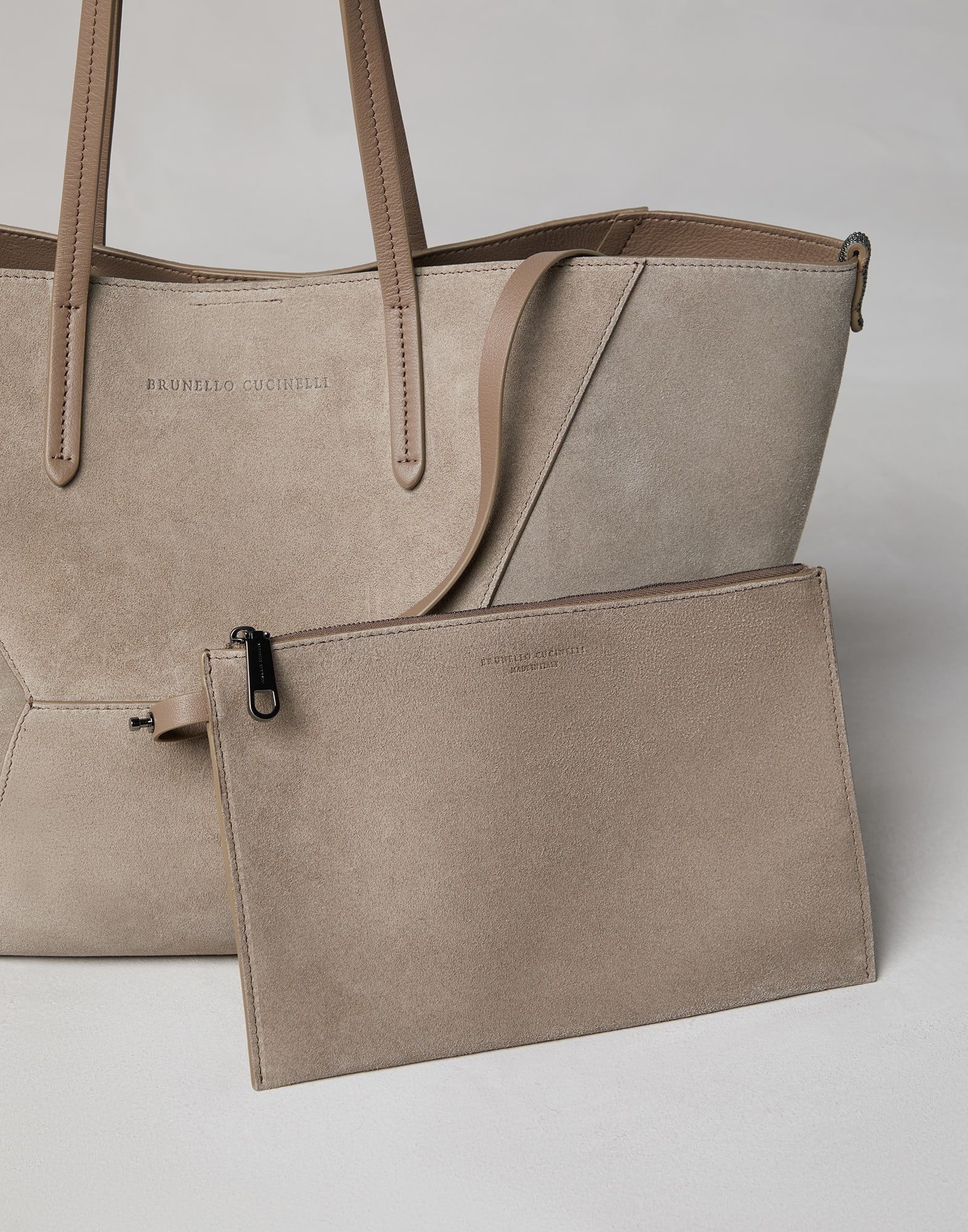 BC Duo small bag in suede with monili - 5