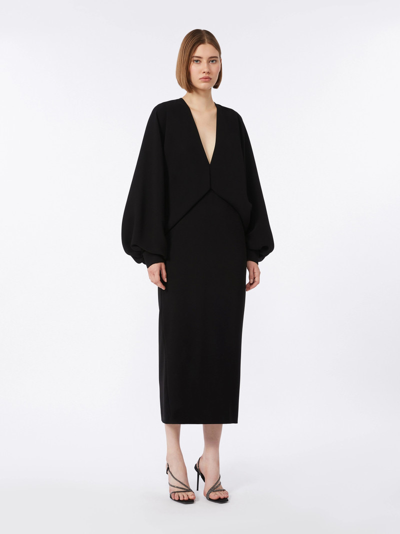 ACCENTO Lightweight cady dress - BLACK 3