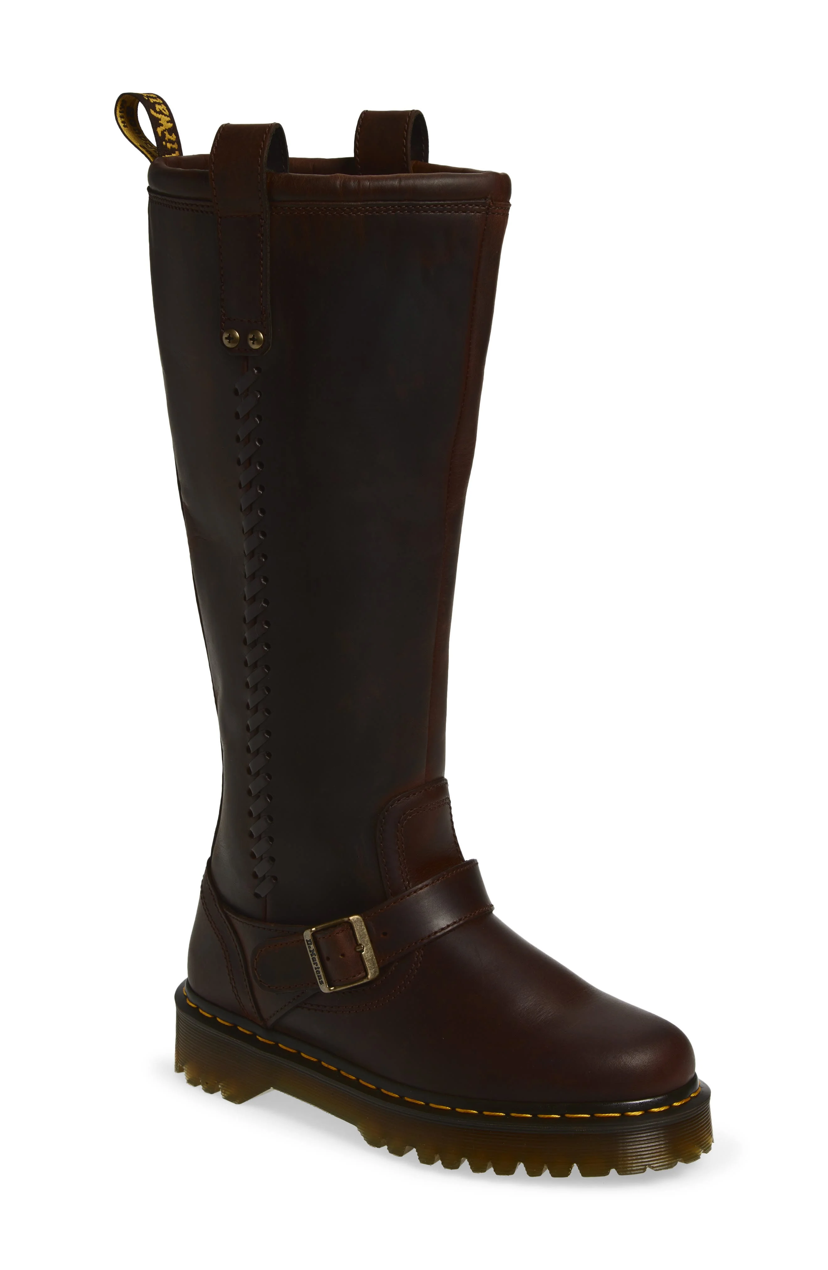 Dr. Martens Anistone Knee High Boot in Dark Brown at Nordstrom - 1
