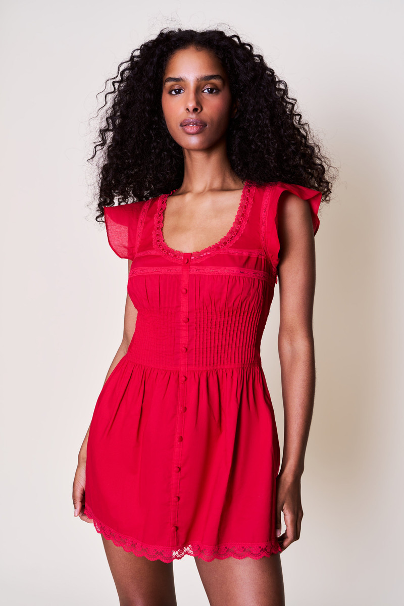 GUIZIO LILLE PINTUCK DRESS outlook