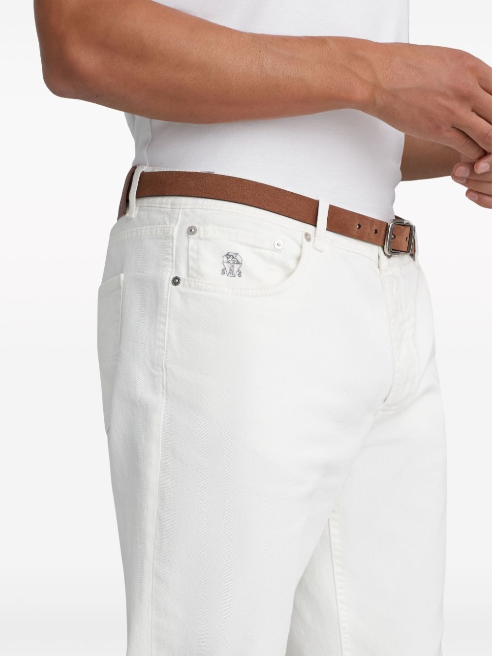 straight-leg denim jeans - 5