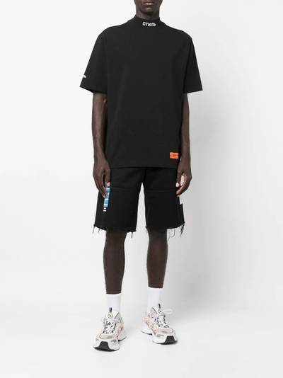 Heron Preston logo-patch knee-length shorts outlook