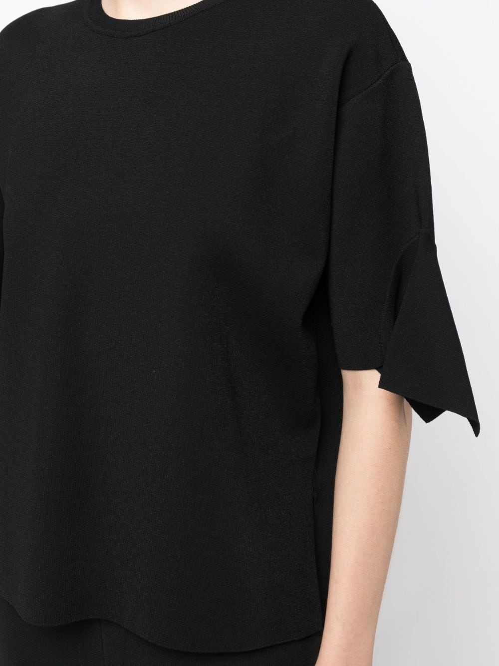 asymmetric short-sleeved T-shirt - 5