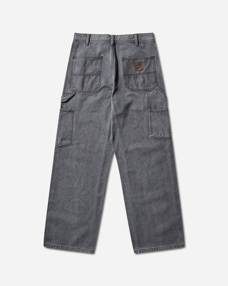 A BATHING APE® Men's Garment Dye Relaxed Fit Work Pants Charcoal outlook