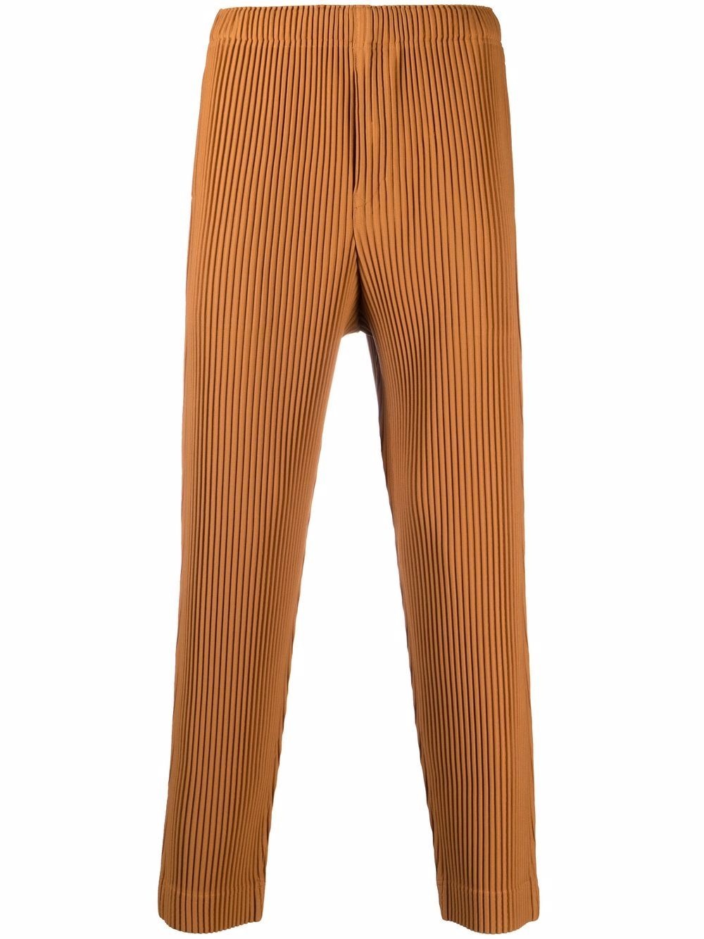 plissé cropped trousers - 1