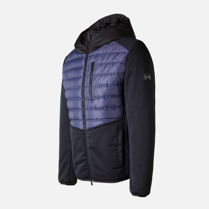 Bimaterial Windbreaker Black 8