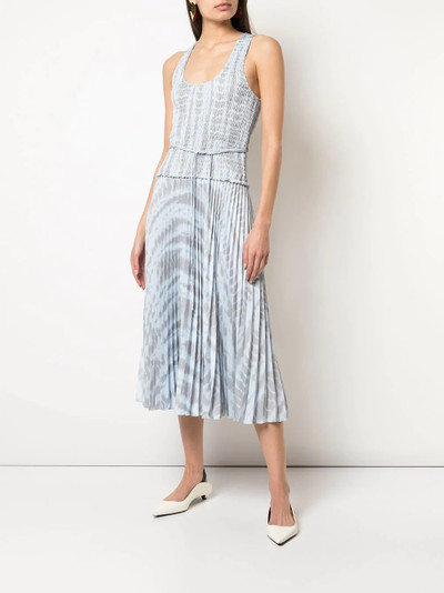 Proenza Schouler pleated tie-dye dress outlook