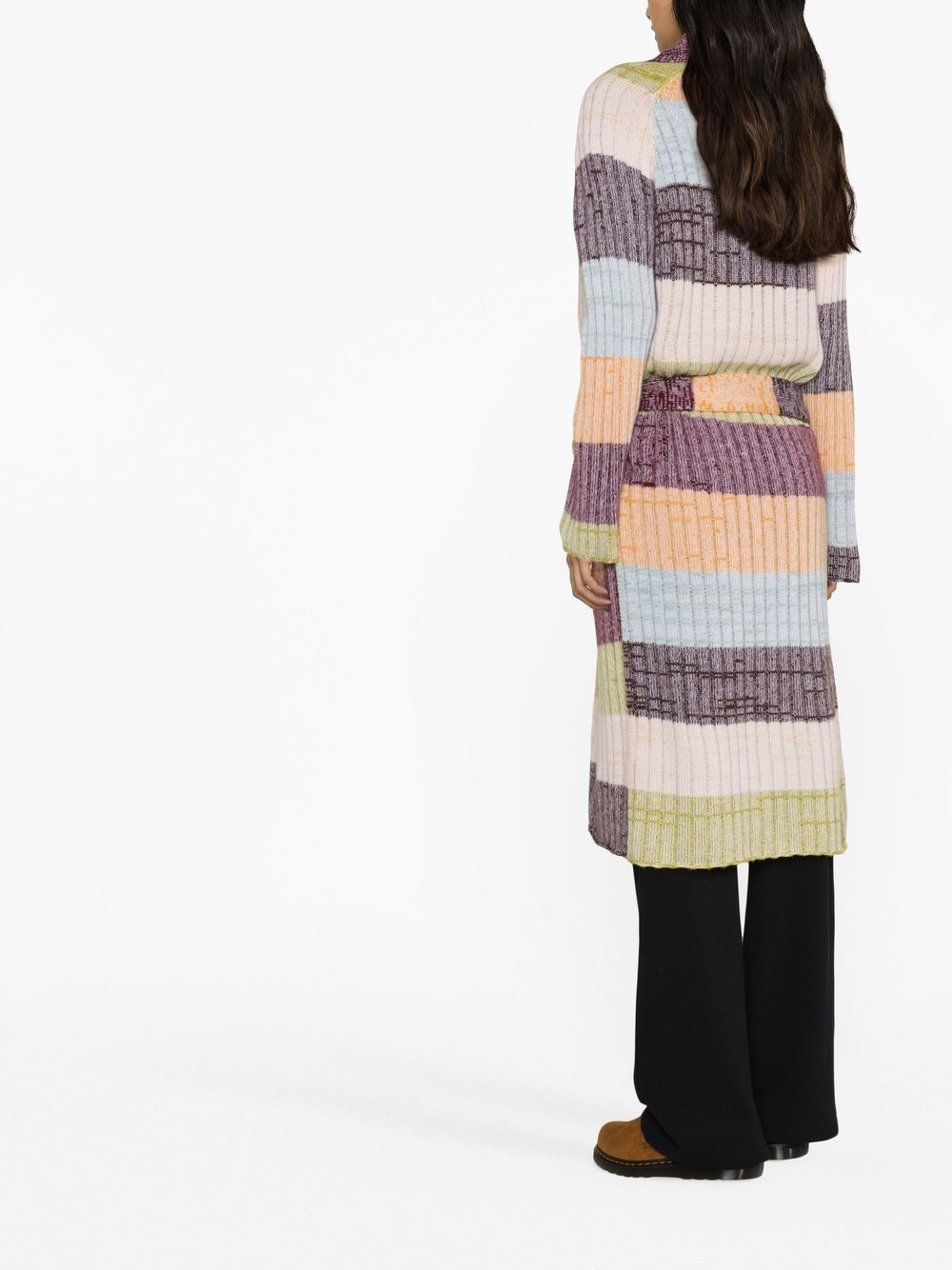 Oasis striped cashmere cardigan - 3