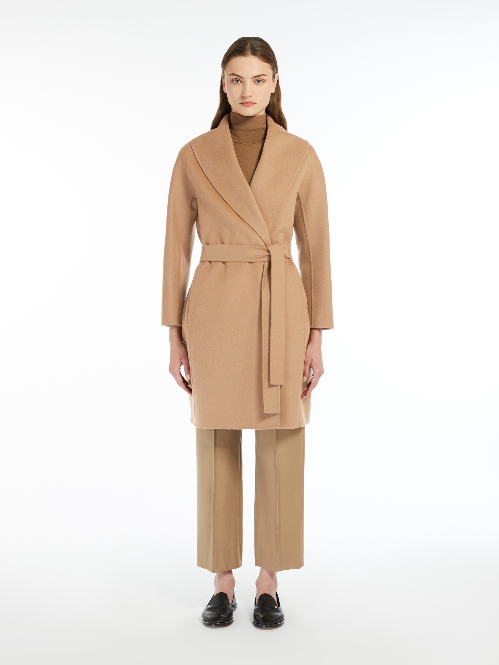 MESSI Double-faced wool robe coat - 3