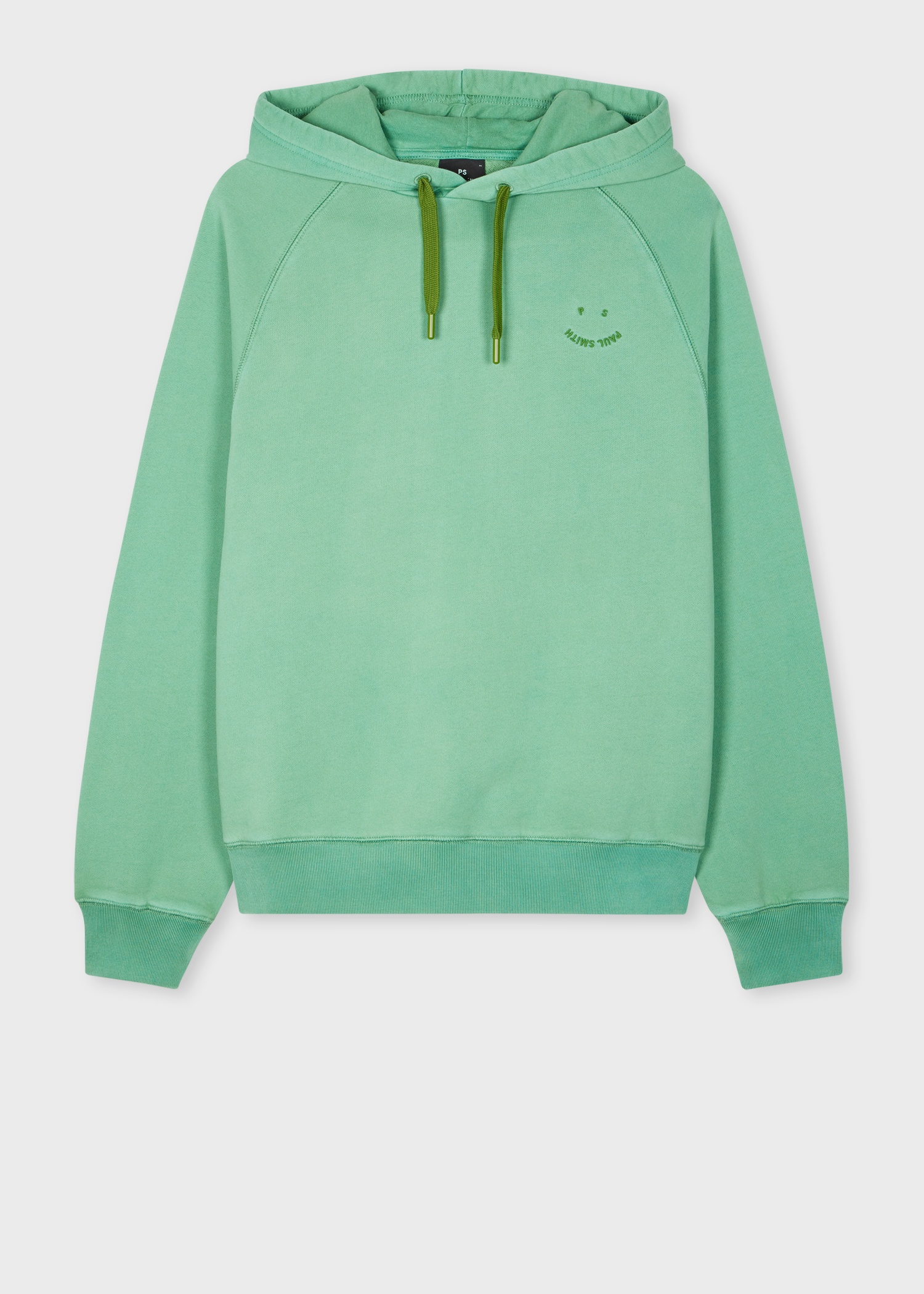Washed Green 'Happy' Hoodie - 1