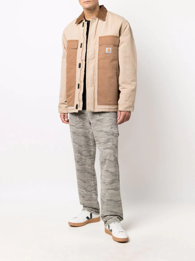 Carhartt logo-patch organic cotton coat outlook