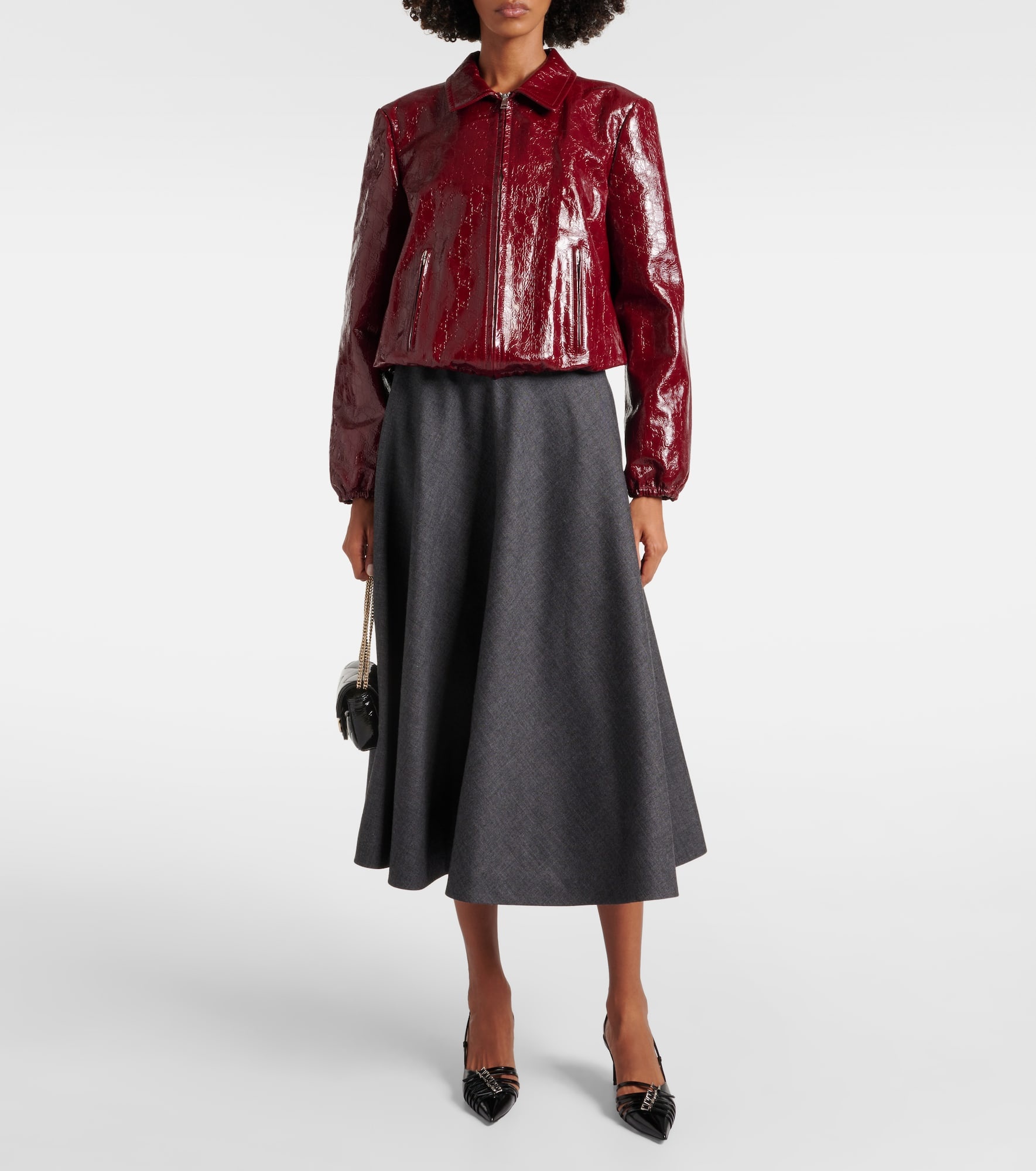 Leather bomber jacket - 2