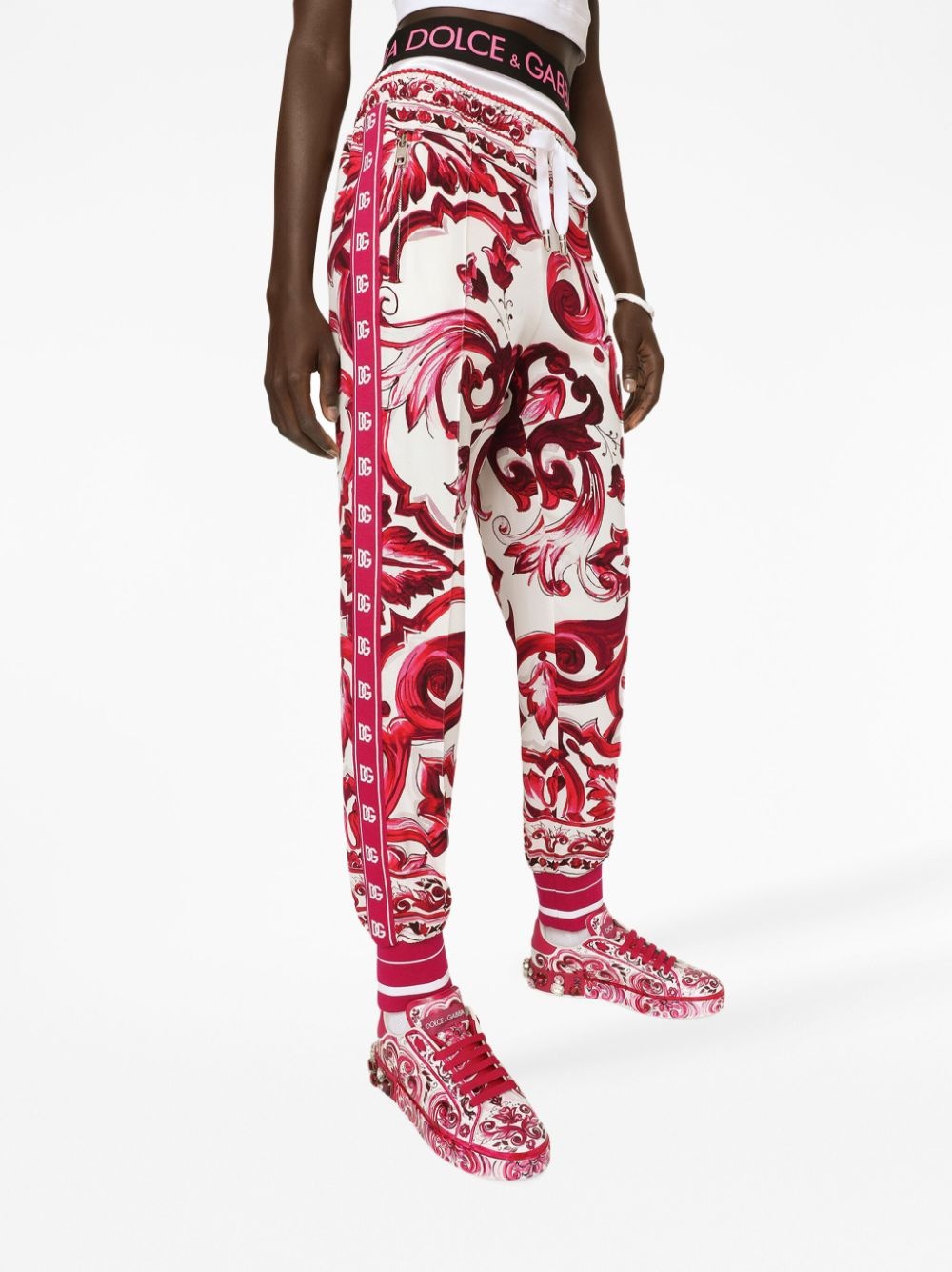 Maiolica-print track pants - 5
