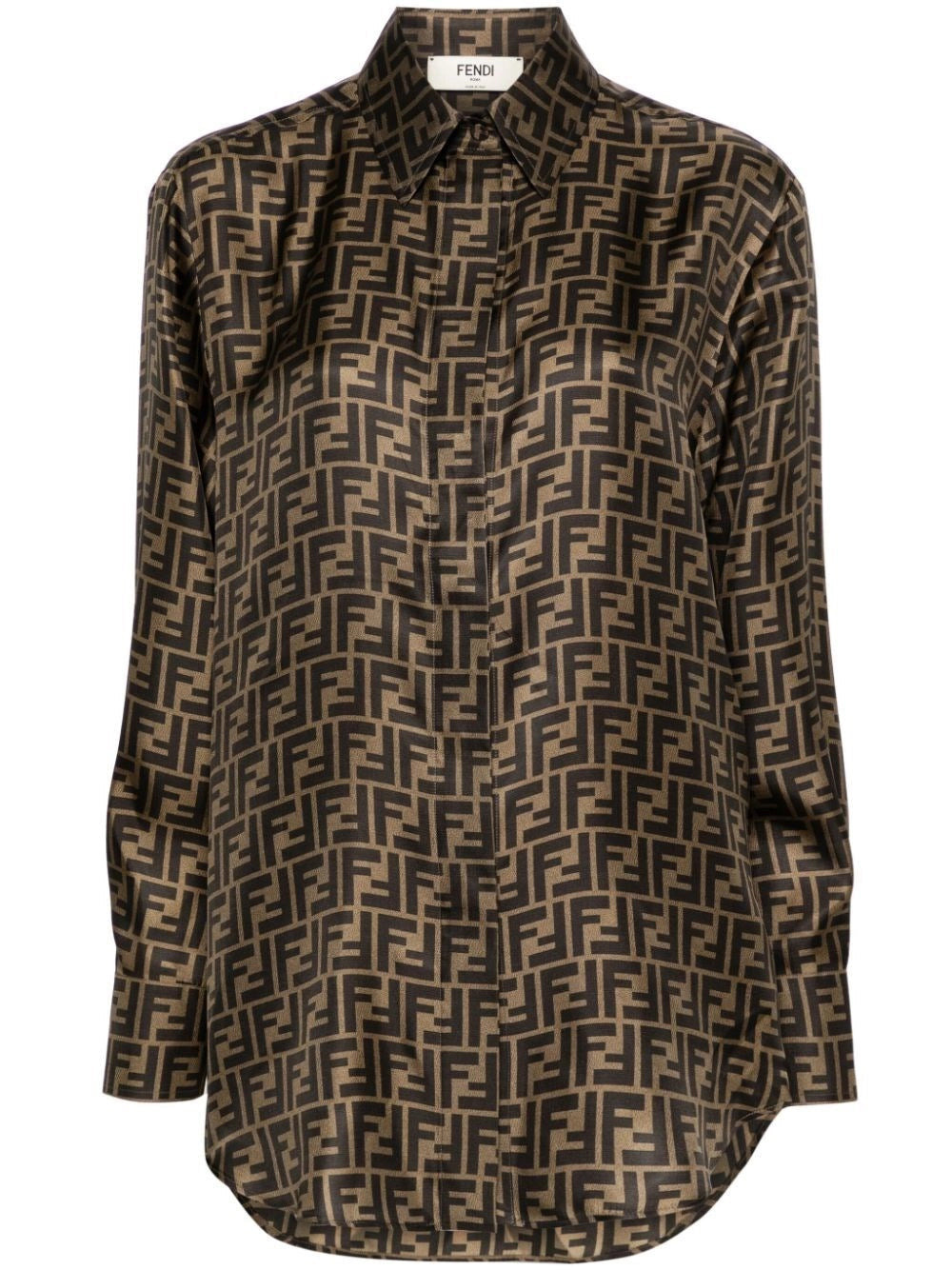 Fendi Women `Ff` Twill Shirt - 1