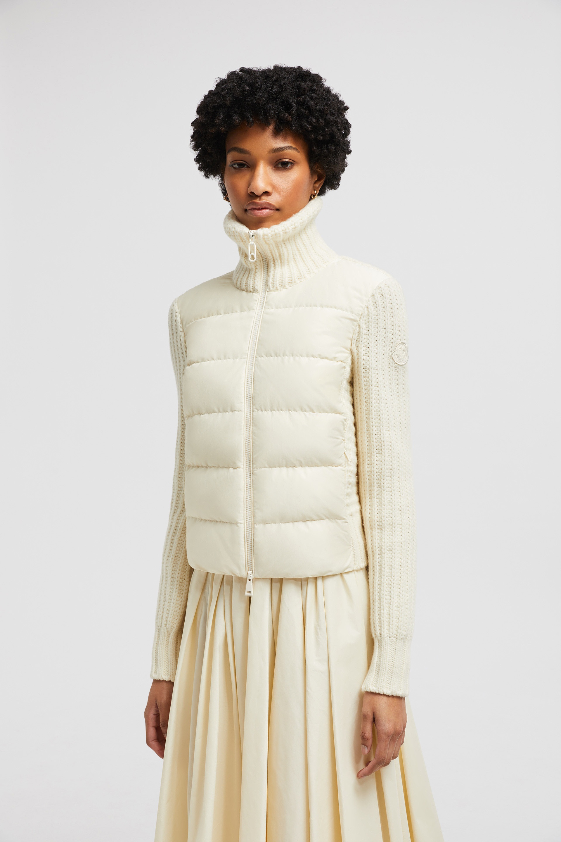 Padded Wool & Cashmere Zip-Up Cardigan - 3