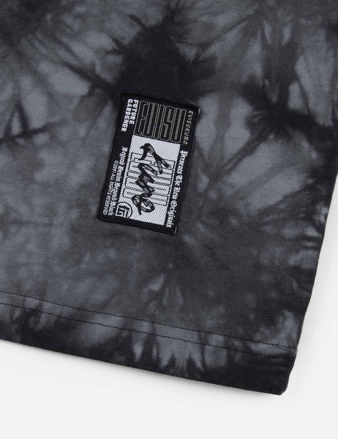 Tie-Dye with Seagull Embroidery Loose Fit T-Shirt - 11