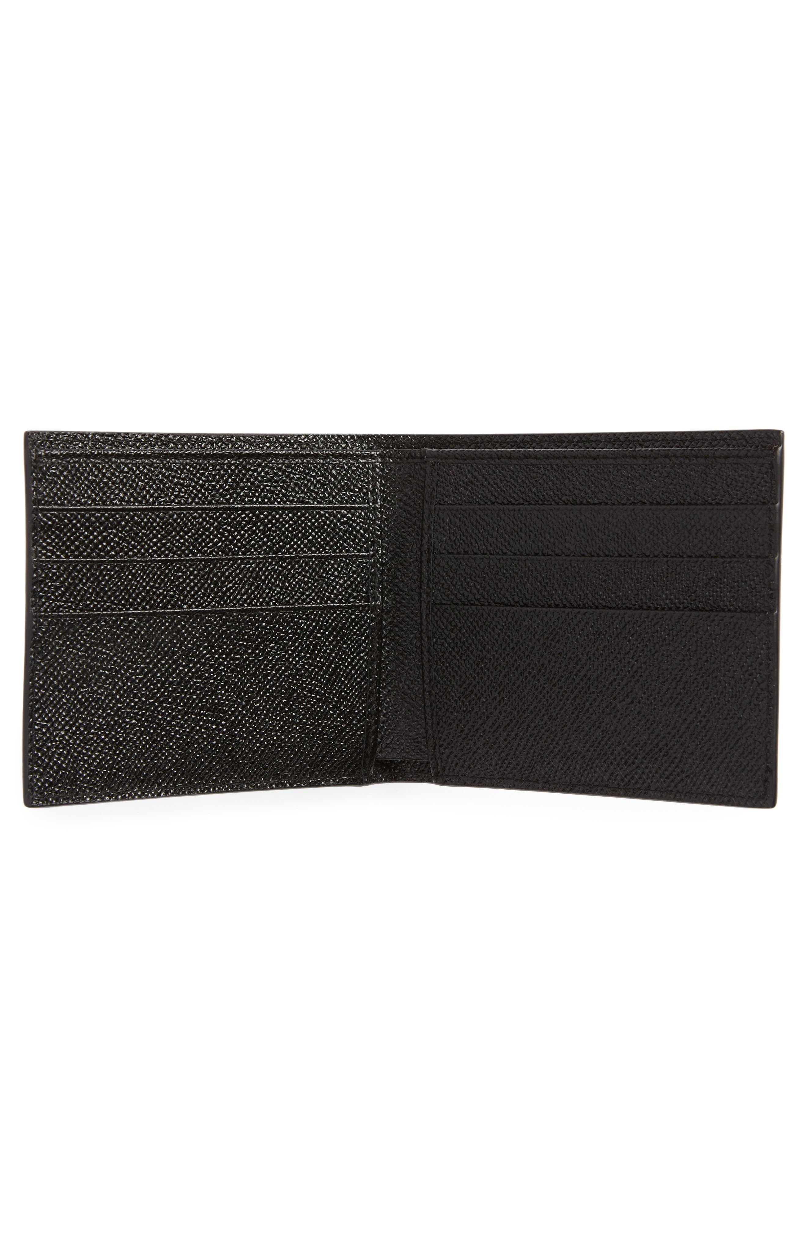 Logo Plaque Leather Bifold Wallet - 2