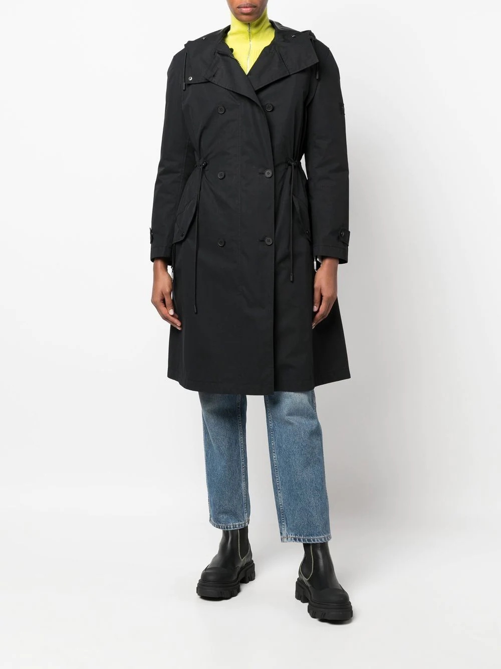shearling parka coat - 6