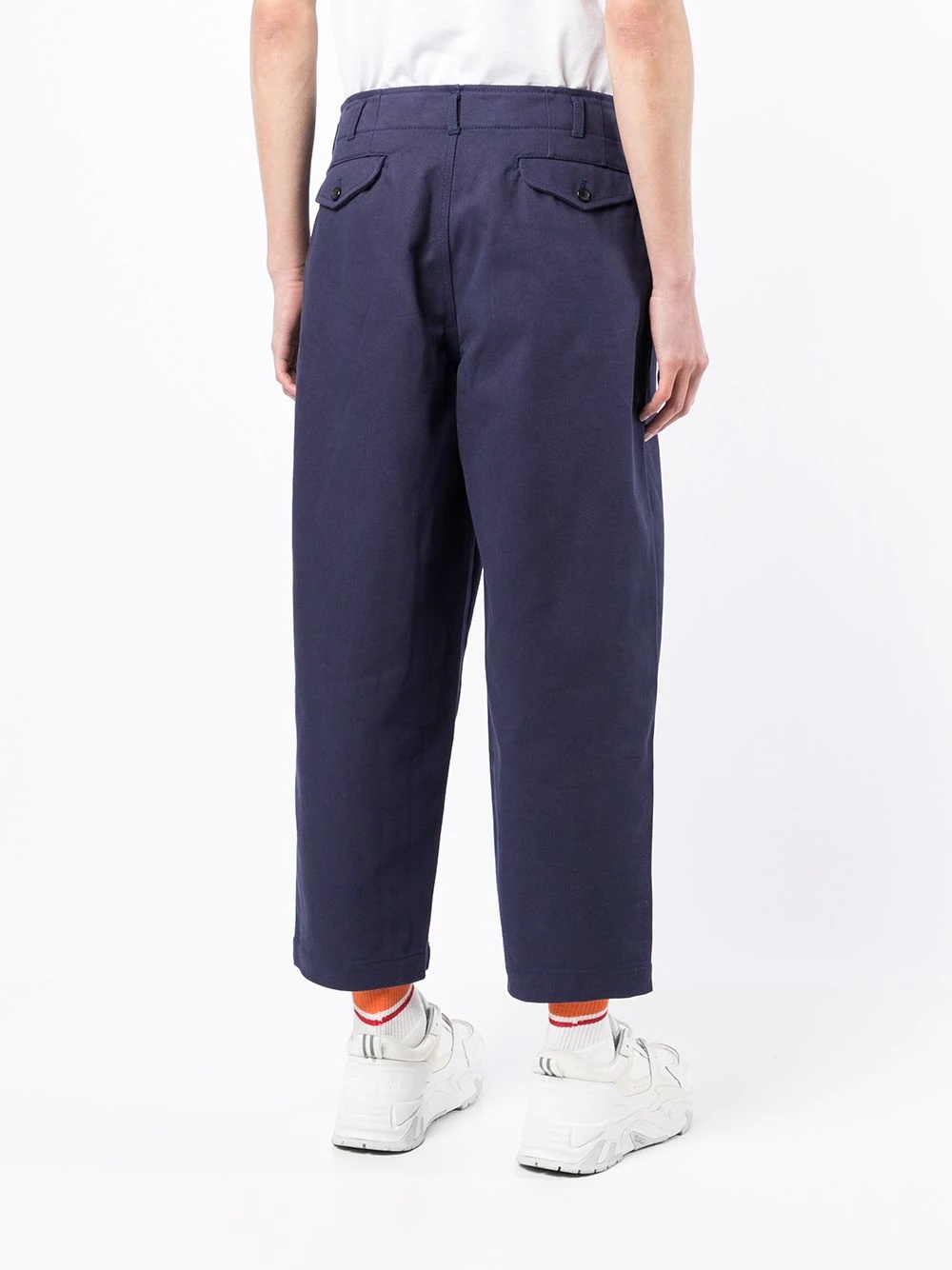 pleated cropped trousers - 4