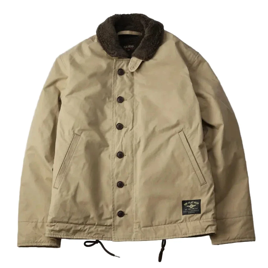FN-OJ-C015A Boa Jacket Khaki - 1