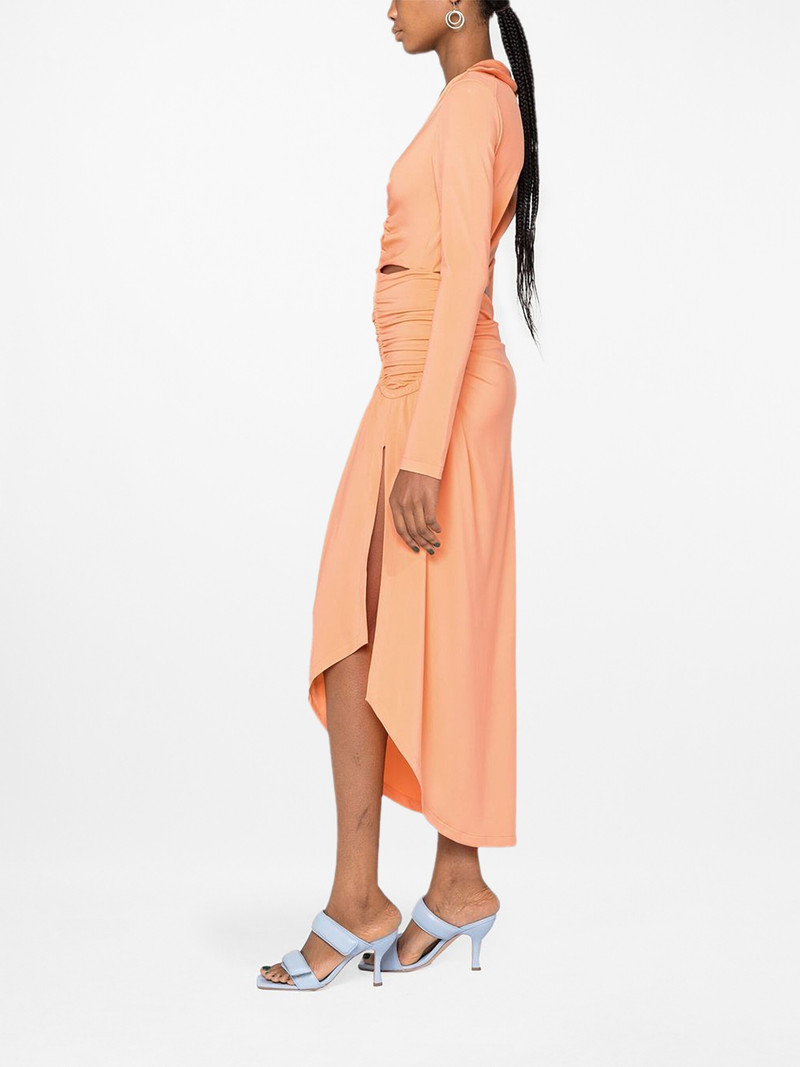 cut-out draped dress 3