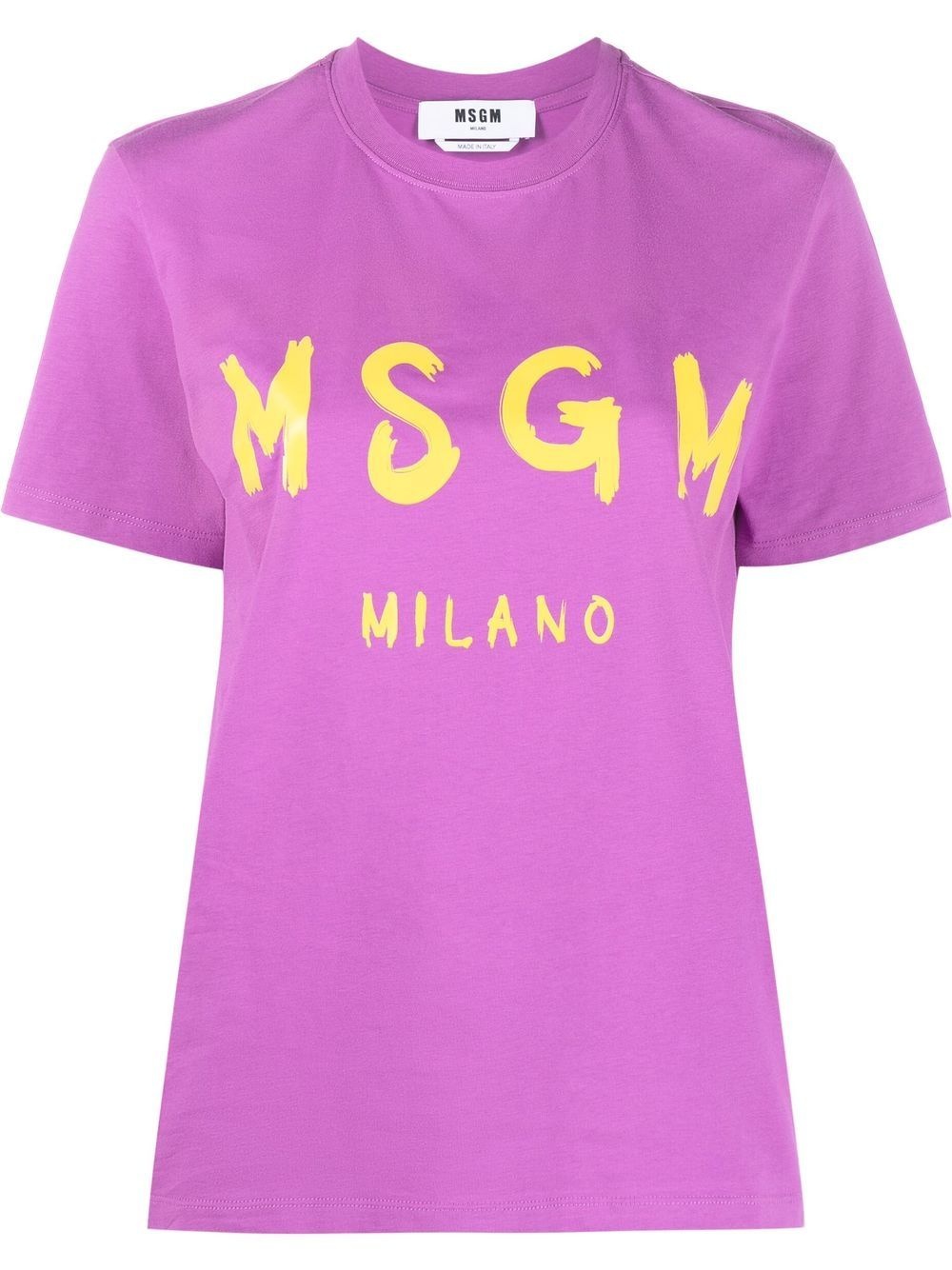 logo-print cotton T-shirt - 1
