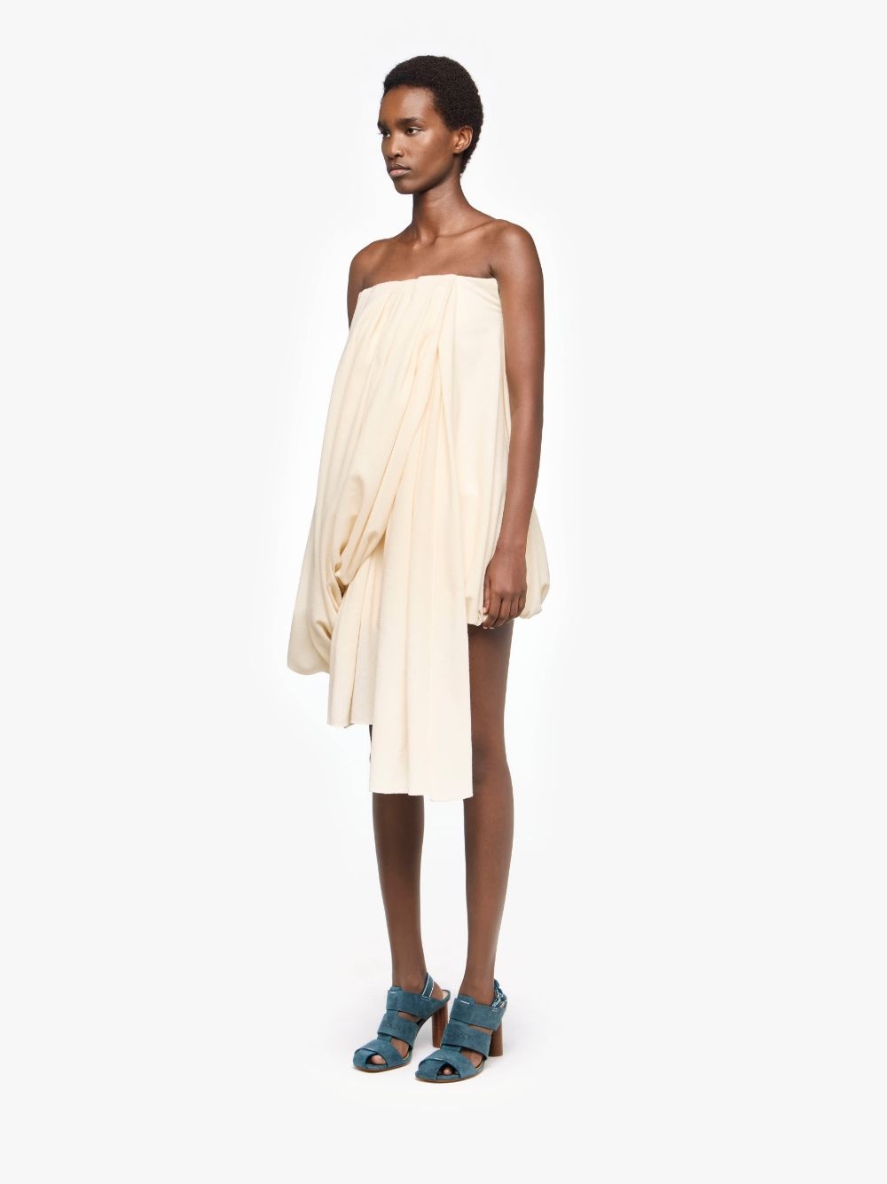 DRAPED BUSTIER DRESS - 4