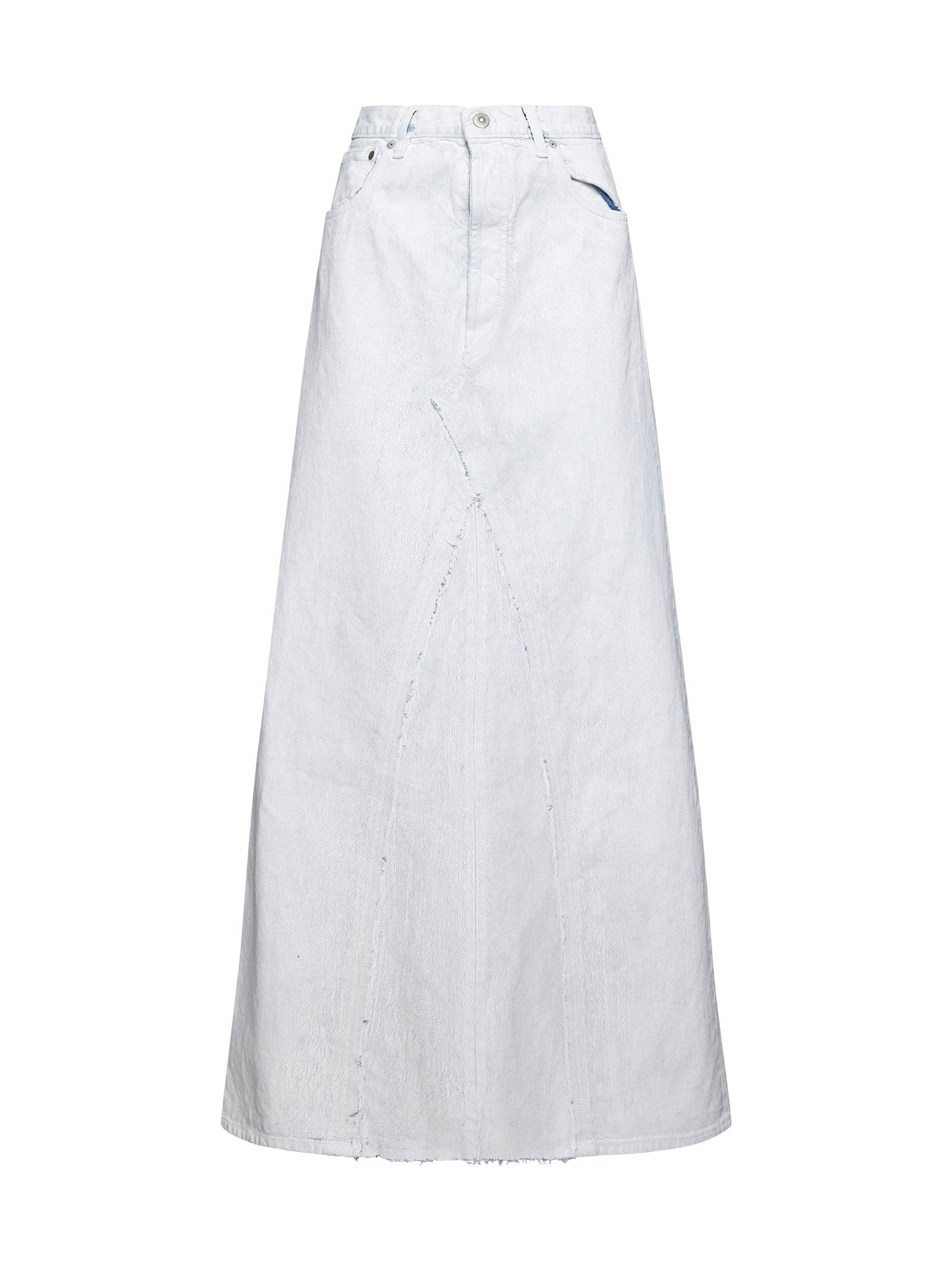 Long denim skirt - 1