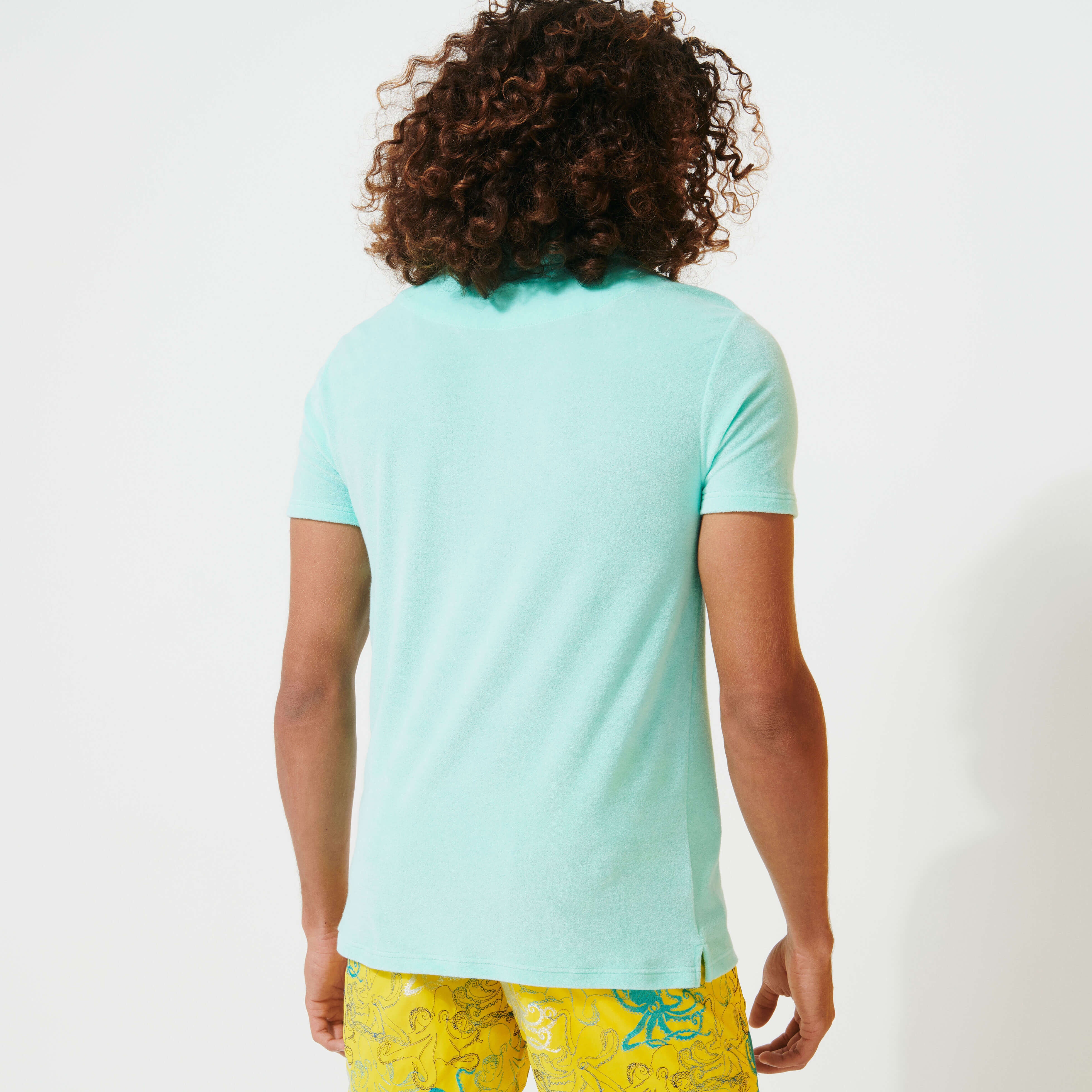 Men Jacquard Polo Solid - 4
