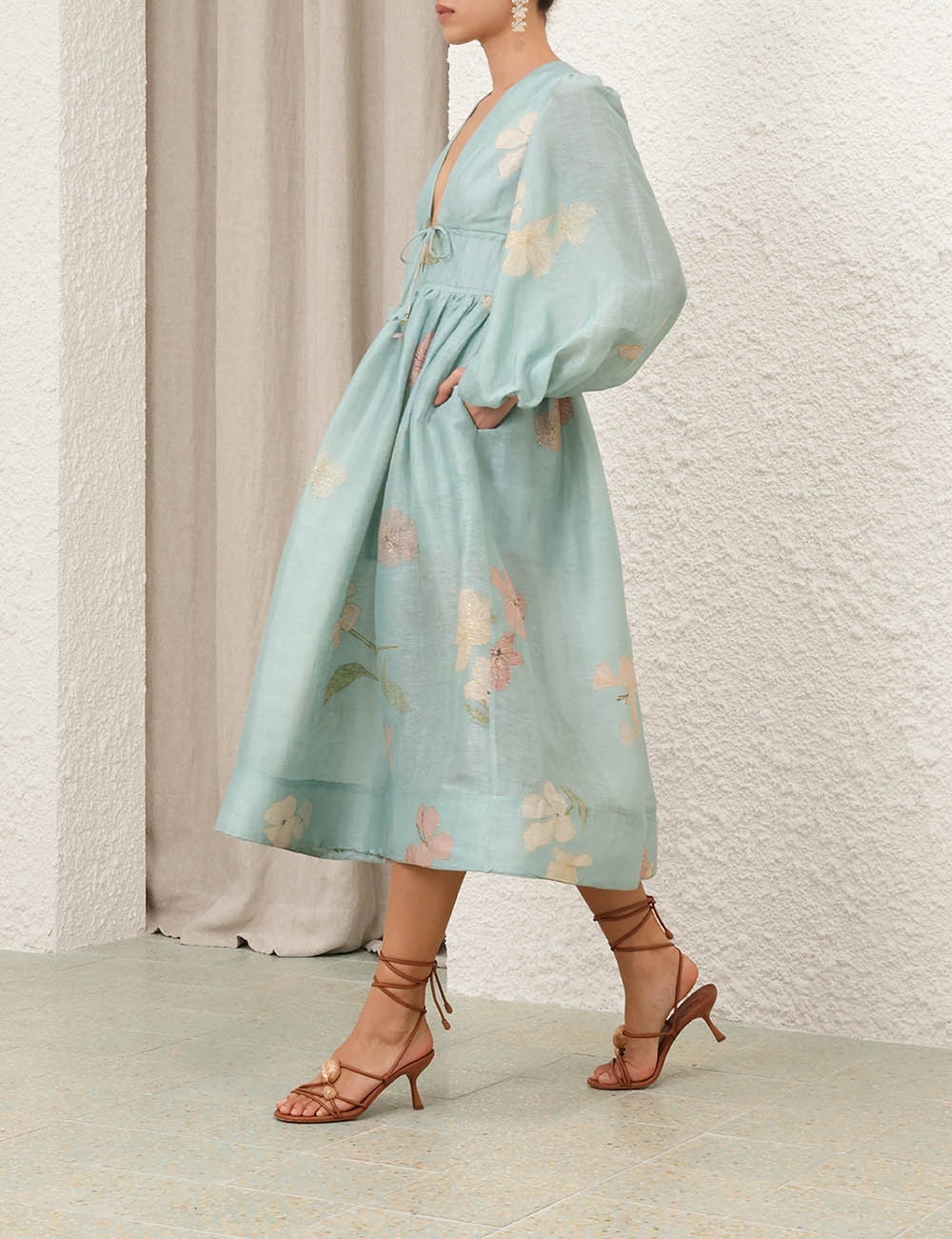 ILLUMINATE DRAWN BILLOW DRESS - 8