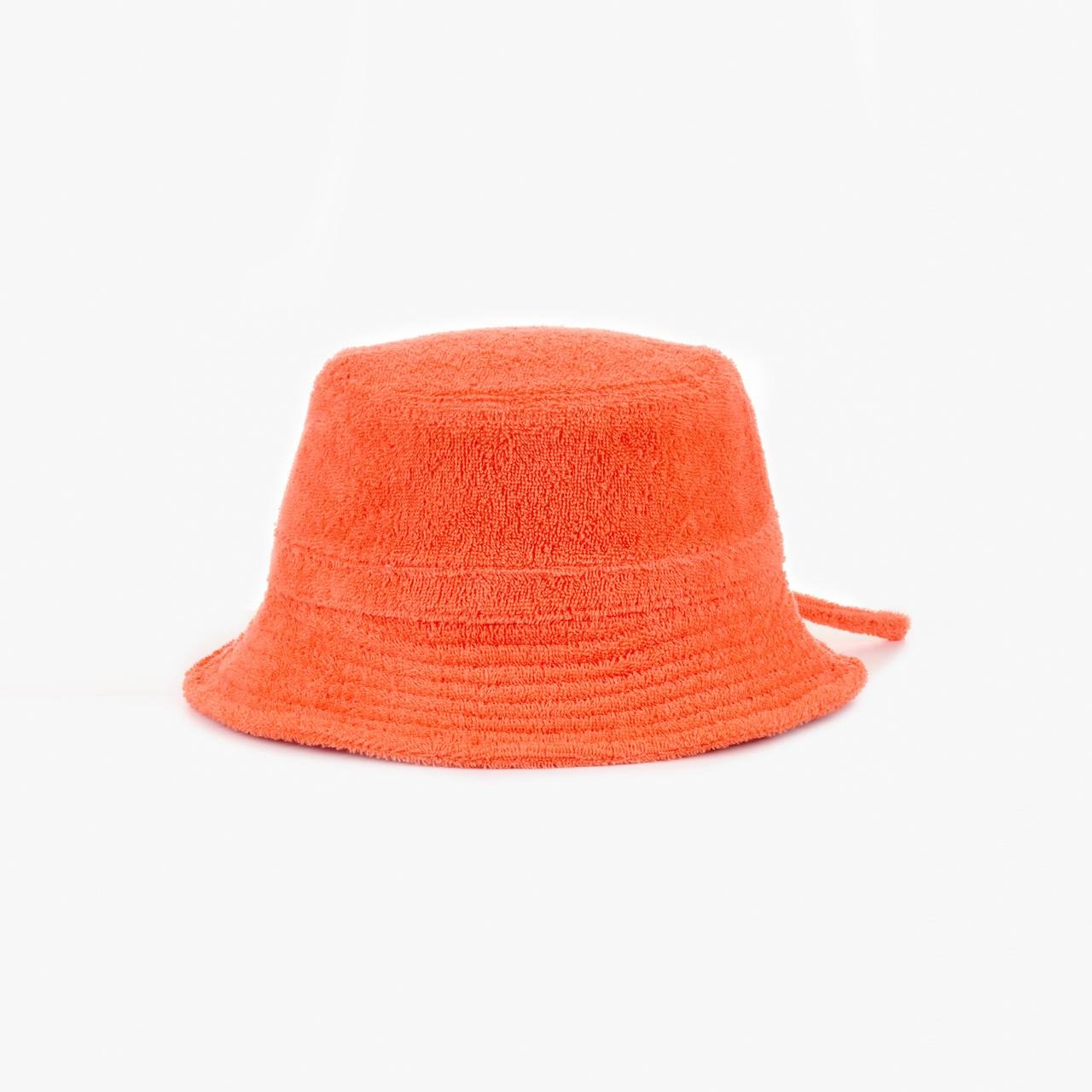 TERRY BUCKET HAT WITH POSTER LOGO - 1